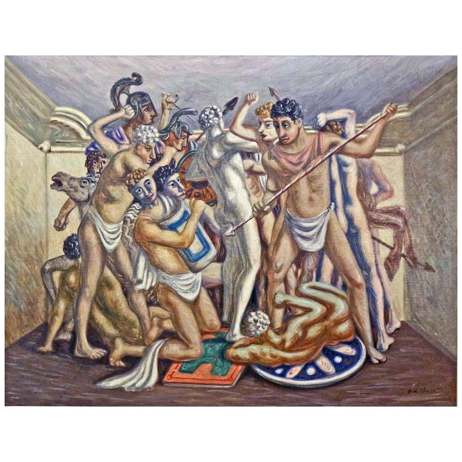   Giorgio de Chirico. Gladiatori. 1929. Museo del Novecento Milano