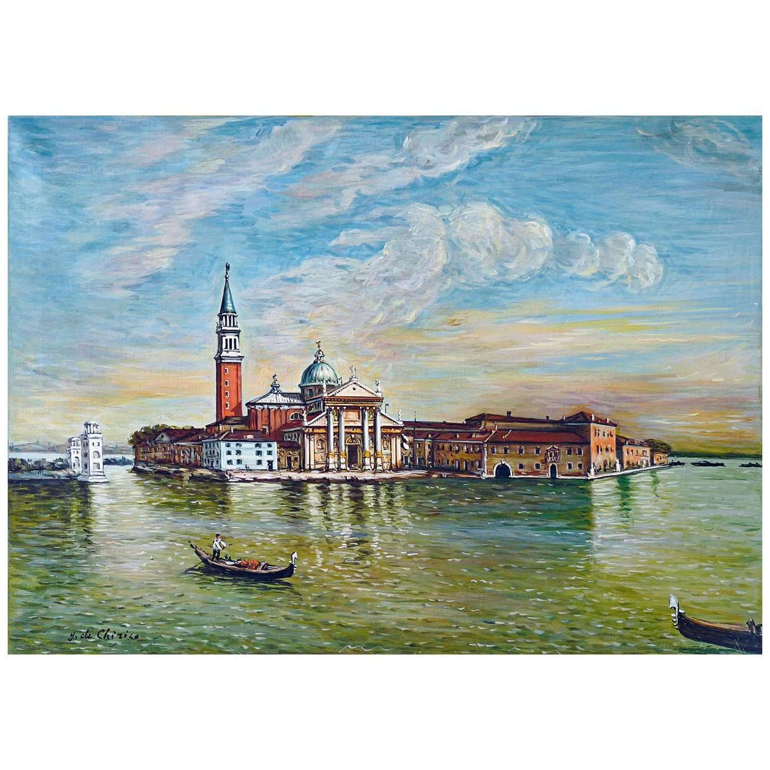   Giorgio de Chirico. Venezia. Isola di San Giorgio. 1950. Banco BPM Milano