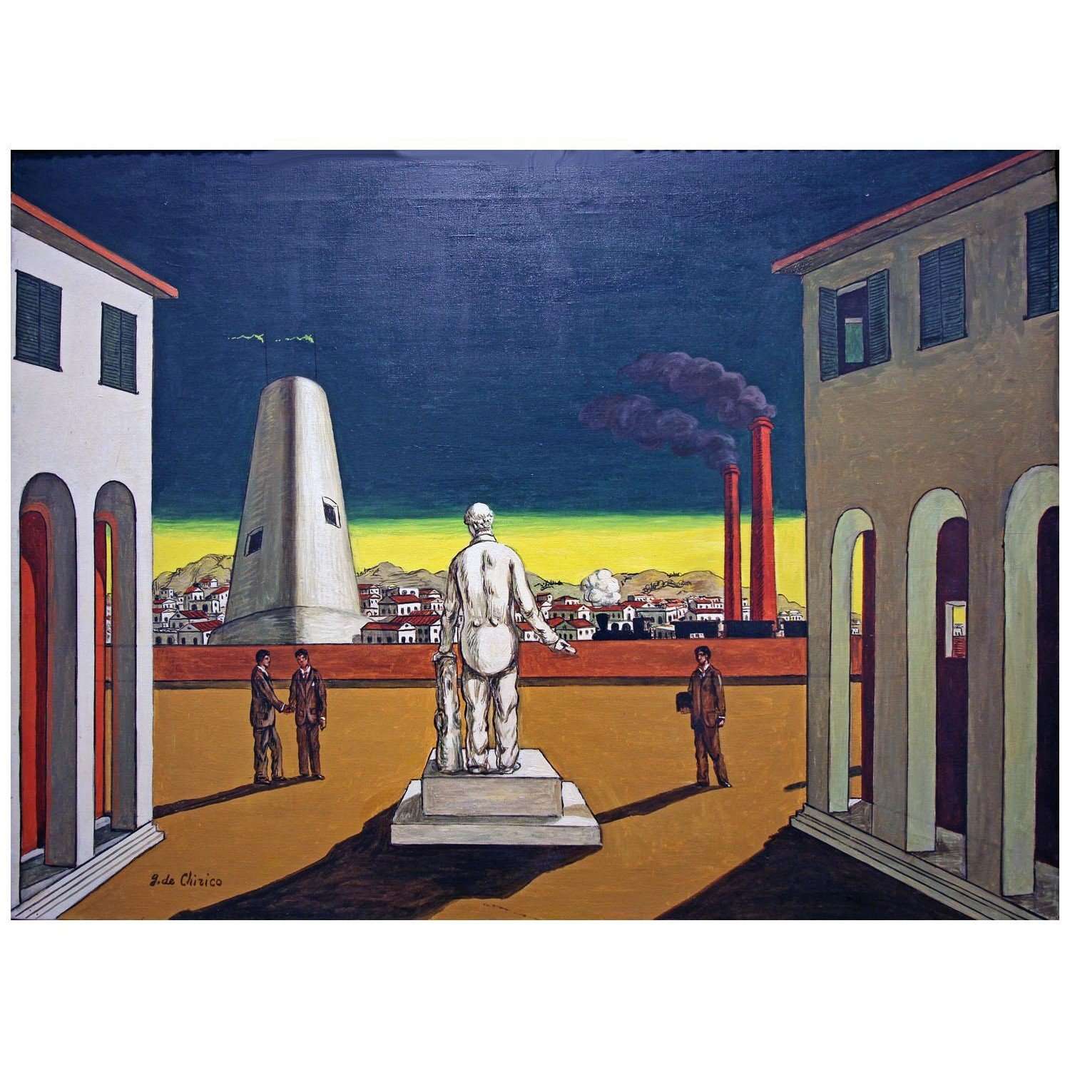   Giorgio de Chirico. Piazza dItalia. 1960. Galerie Caratsch, St. Moritz