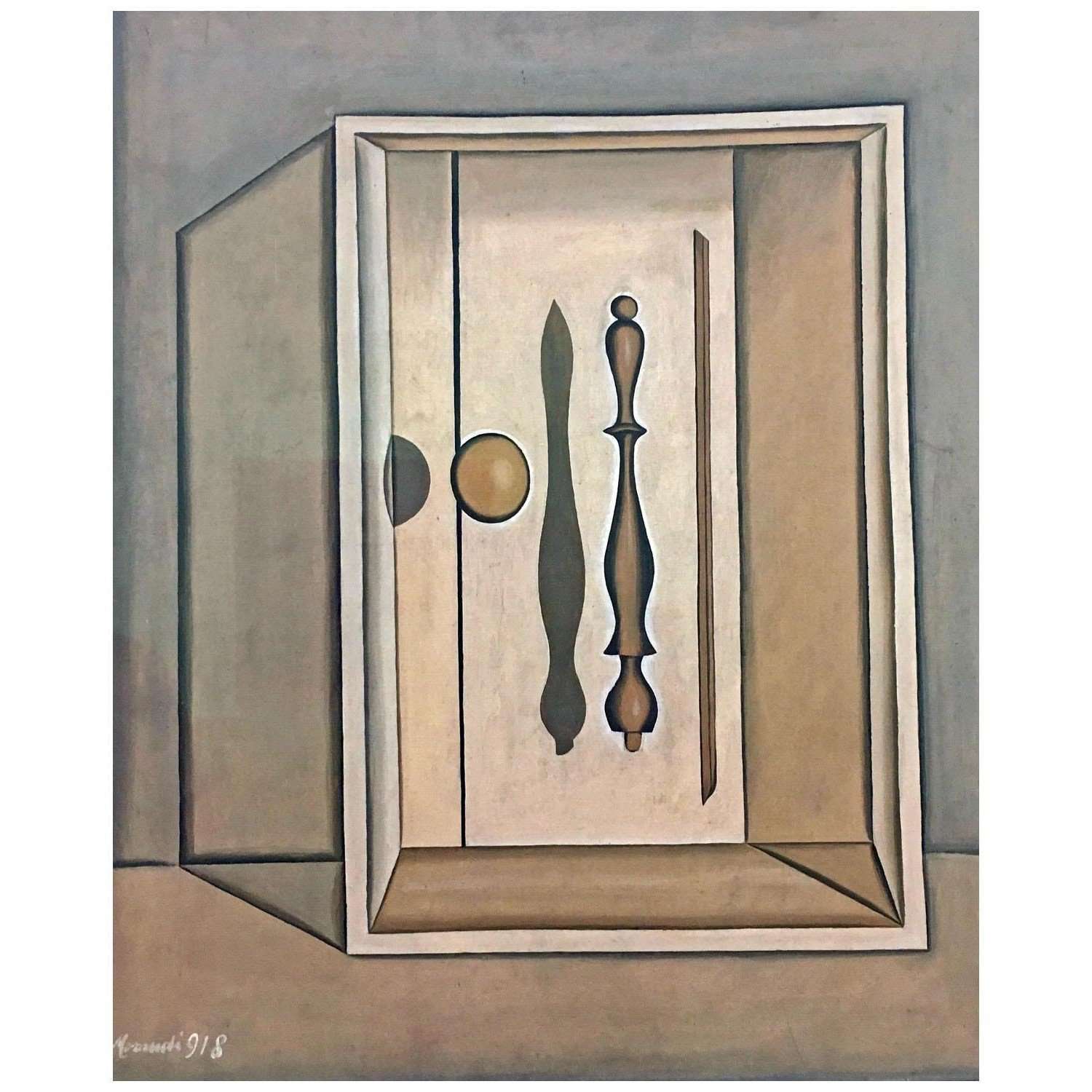  Giorgio Morandi. Natura Morta Metafisica. 1918. GNAM Roma