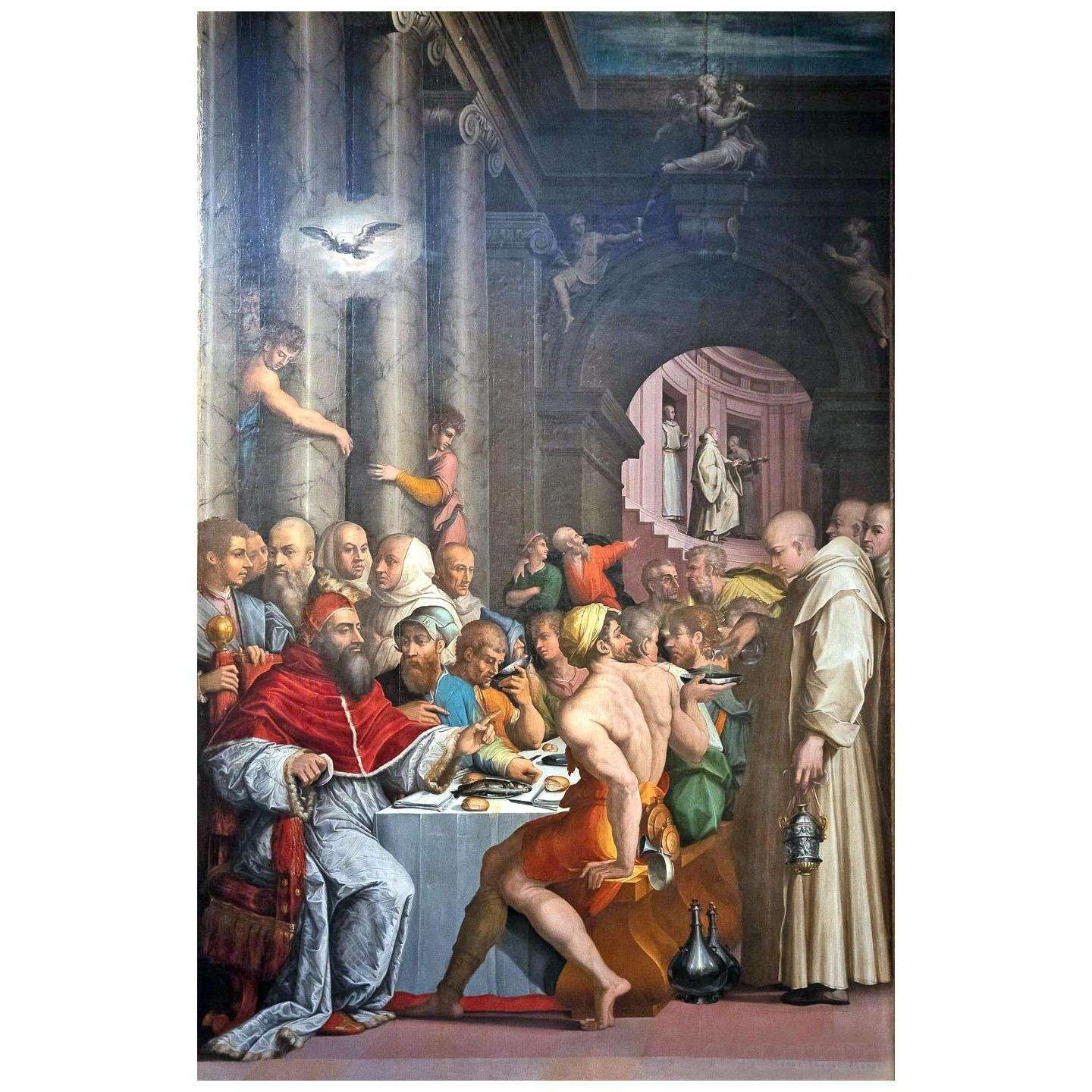  Giorgio Vasari. Cena di San Gregorio Magno. 1540. Pinacoteca di Bologna