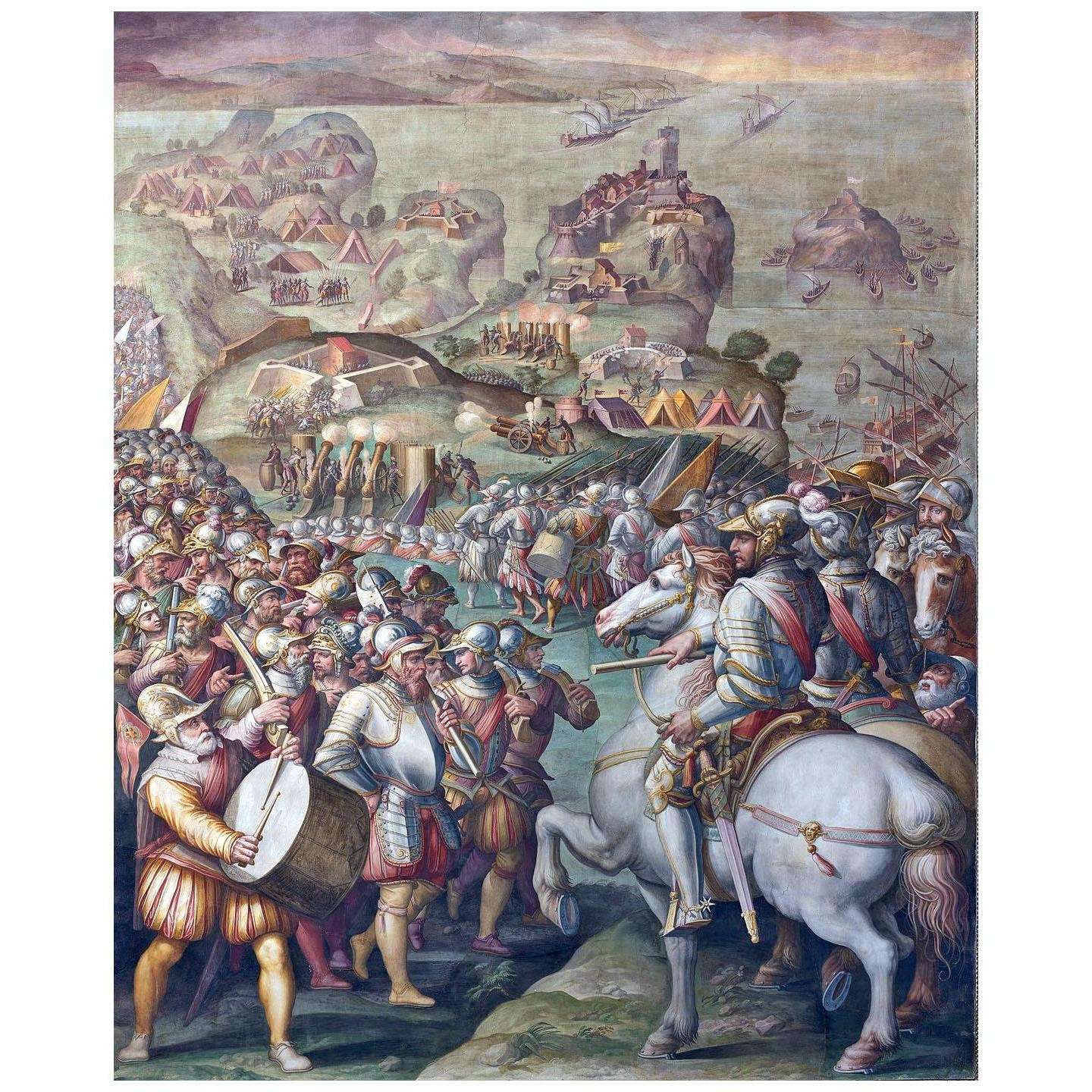  Giorgio Vasari. Presa di Porto Ercole. 1568. Palazzao Vecchio Firenze