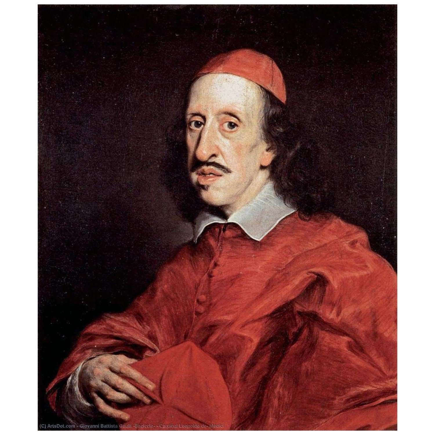  Giovanni Battista Gaulli. Cardinale Leopoldo de' Medici. 1667. Galleria degli Uffizi