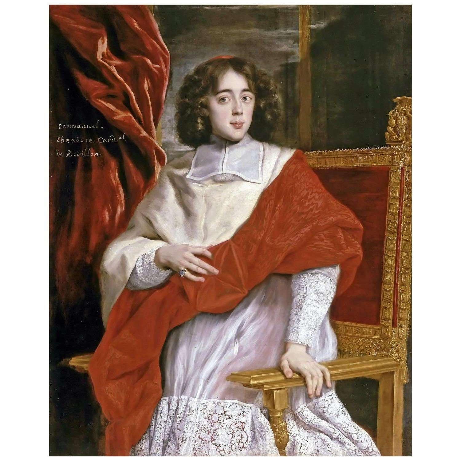  Giovanni Battista Gaulli. Cardinale de Bouillon. 1669. Chateau de Versailles