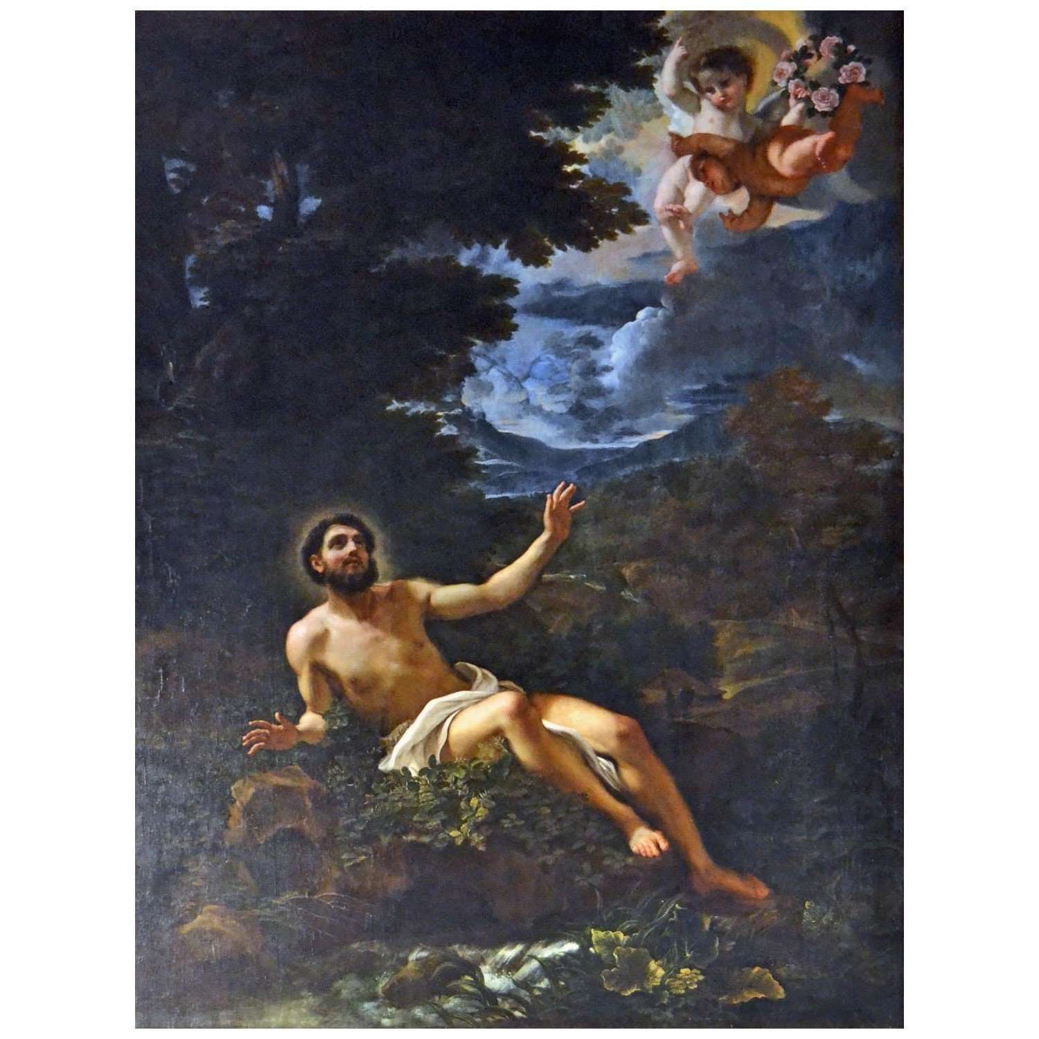  Giovanni Battista Gaulli. Beato Giovanni Chigi in penitenza. 1675. Palazzo Chigi Roma