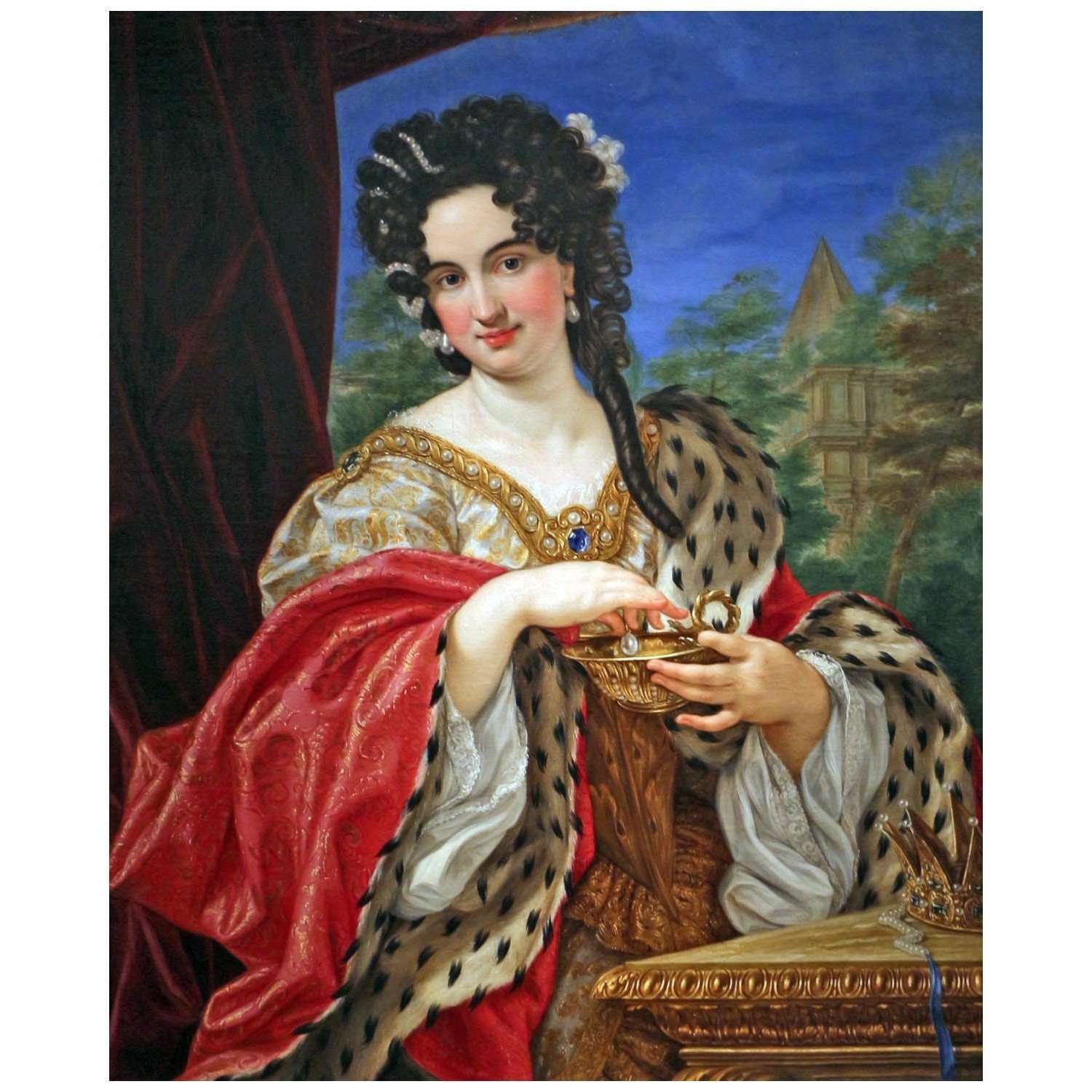  Giovanni Battista Gaulli. Giulia Massimo come Cleopatra. 1680. Collezione privata
