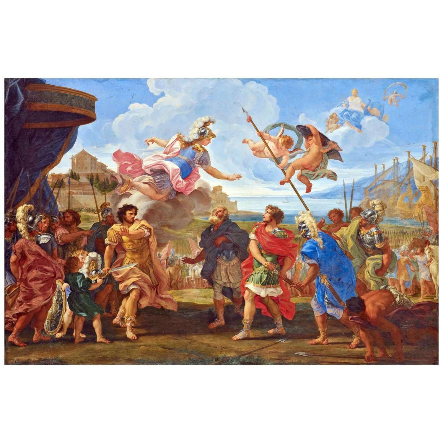  Giovanni Battista Gaulli. Achille et Agamennone. 1695. Musee de lOise Beauvais