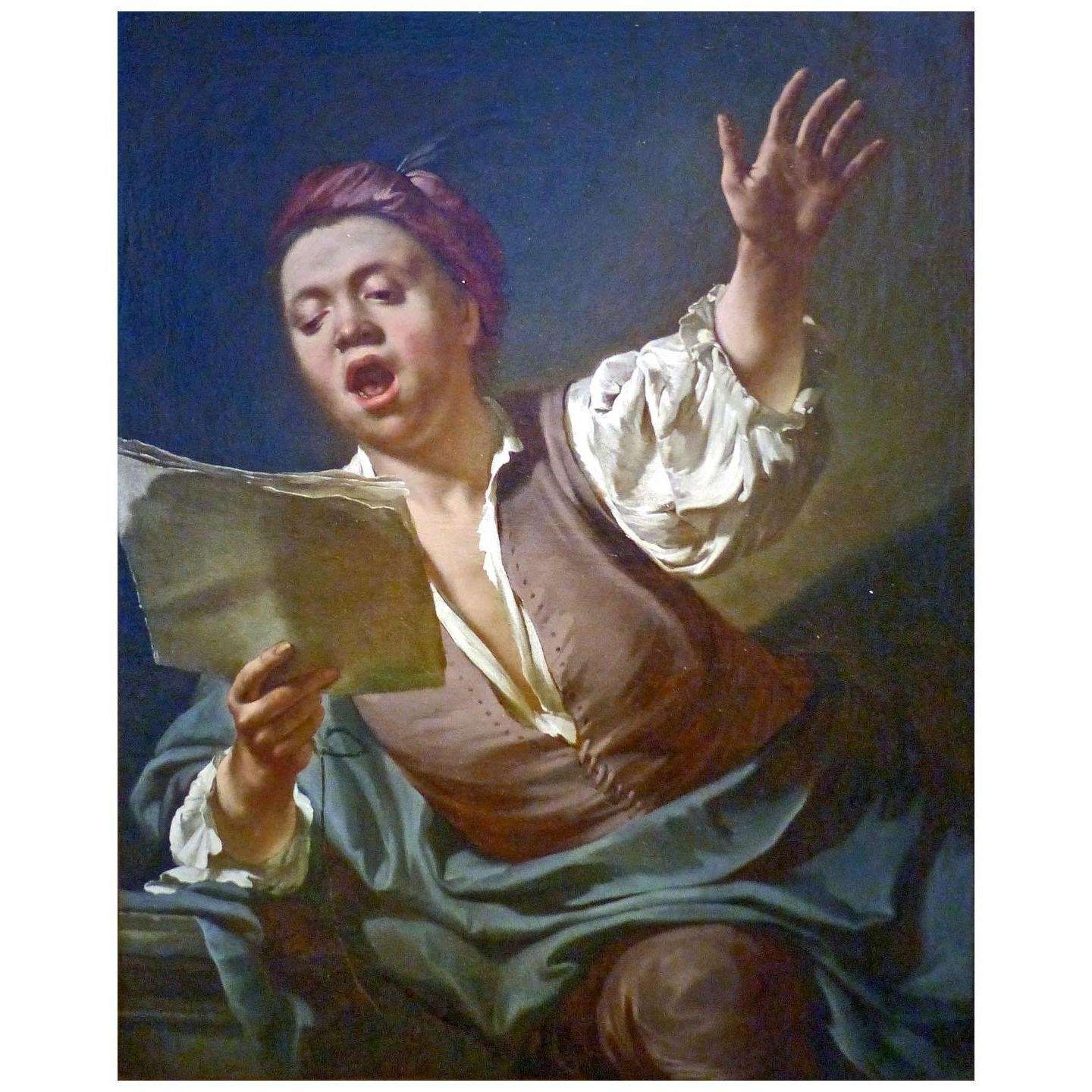   Giambattista Piazzetta. Cantante. 1710. Musee Fabre Montpellier