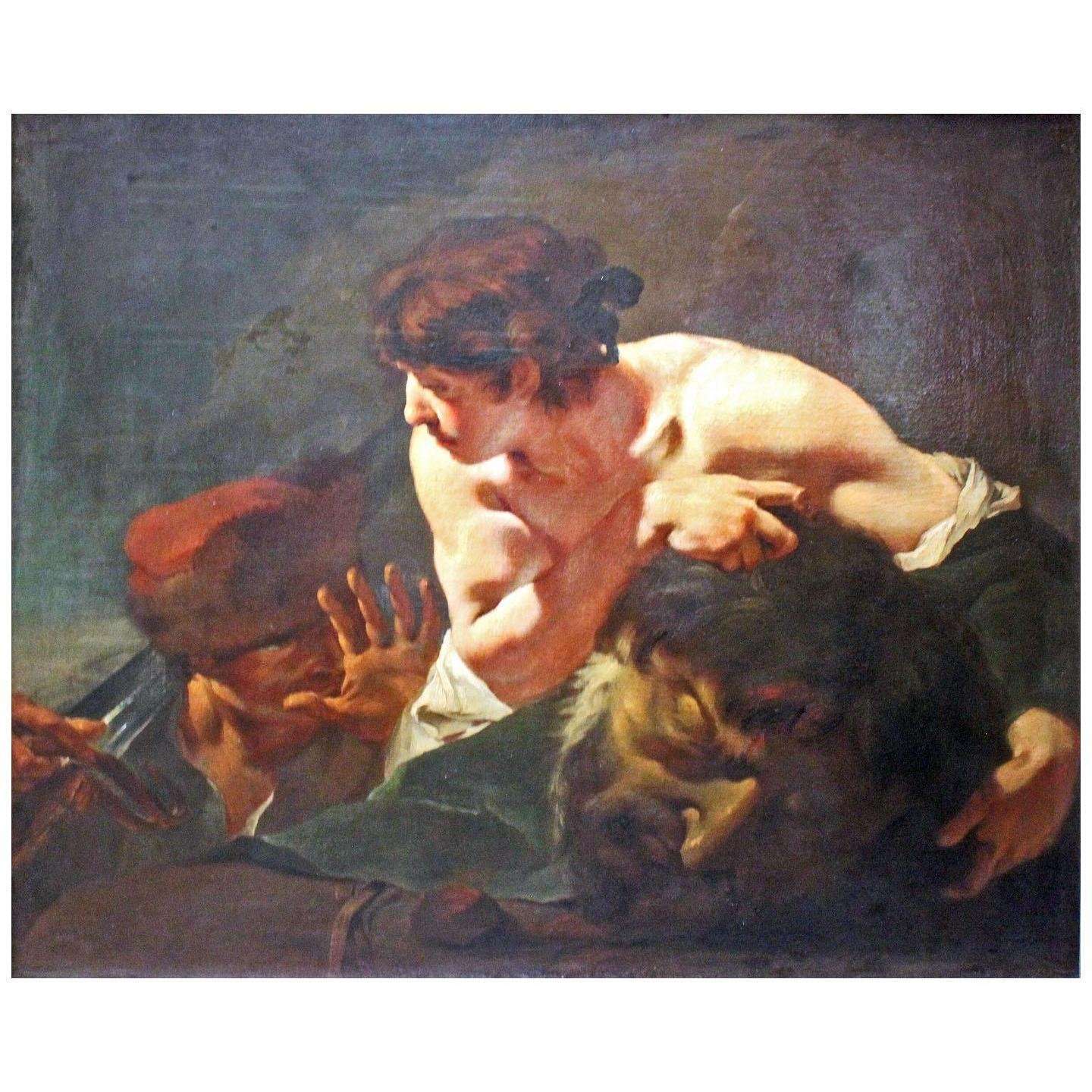   Giambattista Piazzetta. Davide con la testa di Golia. 1740. Gemaldegalerie Dresden