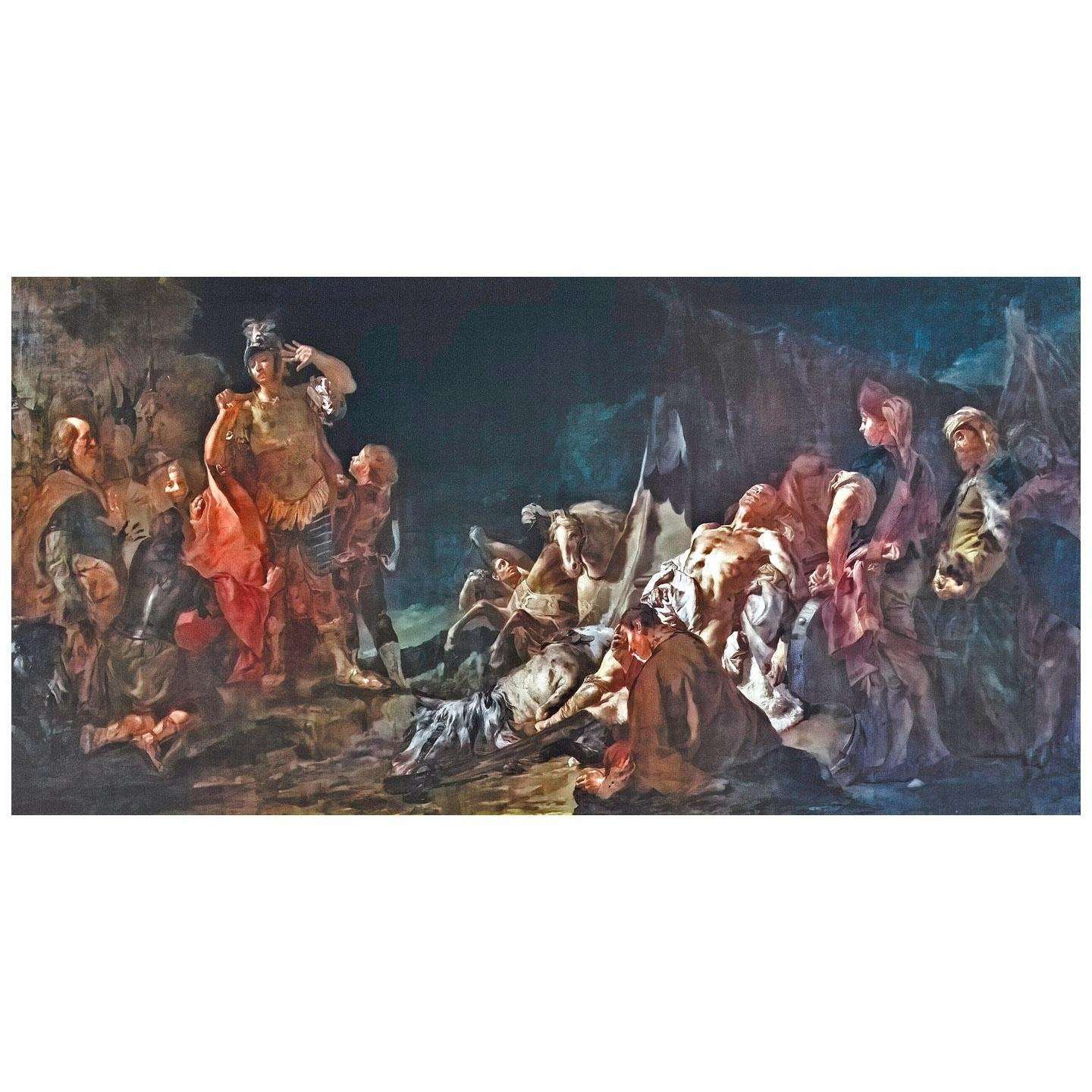   Giambattista Piazzetta. La morte di Dario. 1745. Ca Rezzonico Venezia
