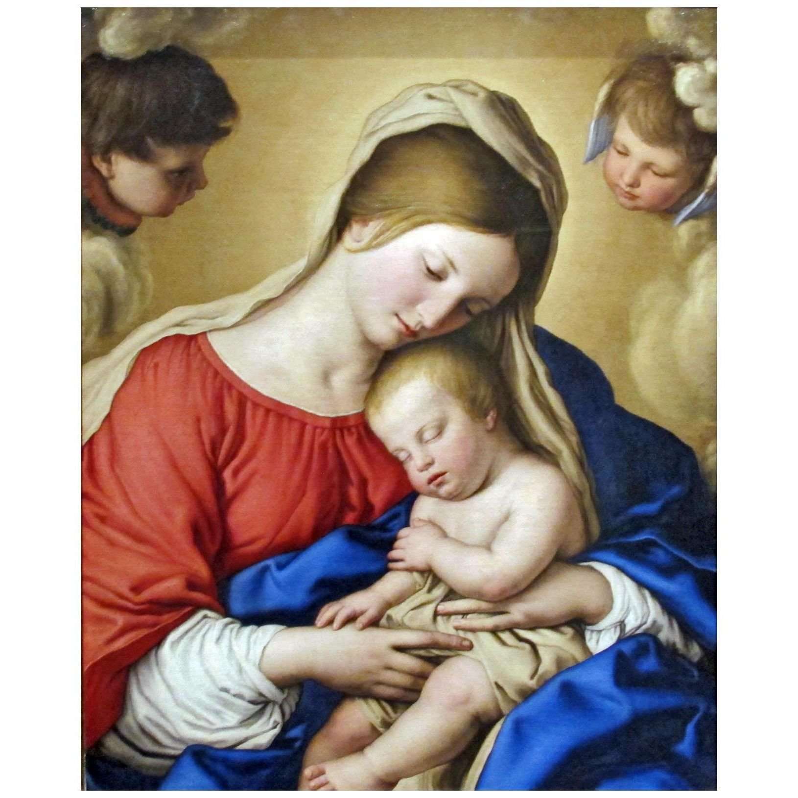  Giovanni Sassoferrato. Sonno del Bambino Gesu. 1640. Musee du Louvre