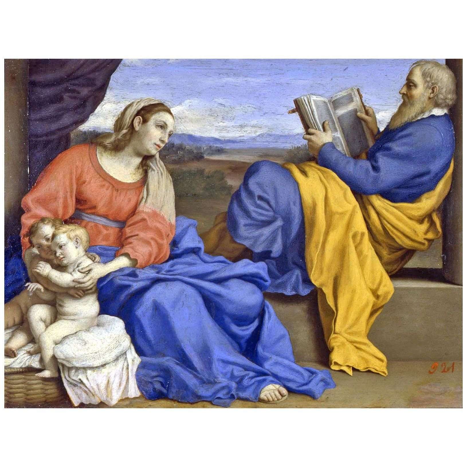  Giovanni Sassoferrato. Sacra famiglia. 1640-1650. Hermitage Museum