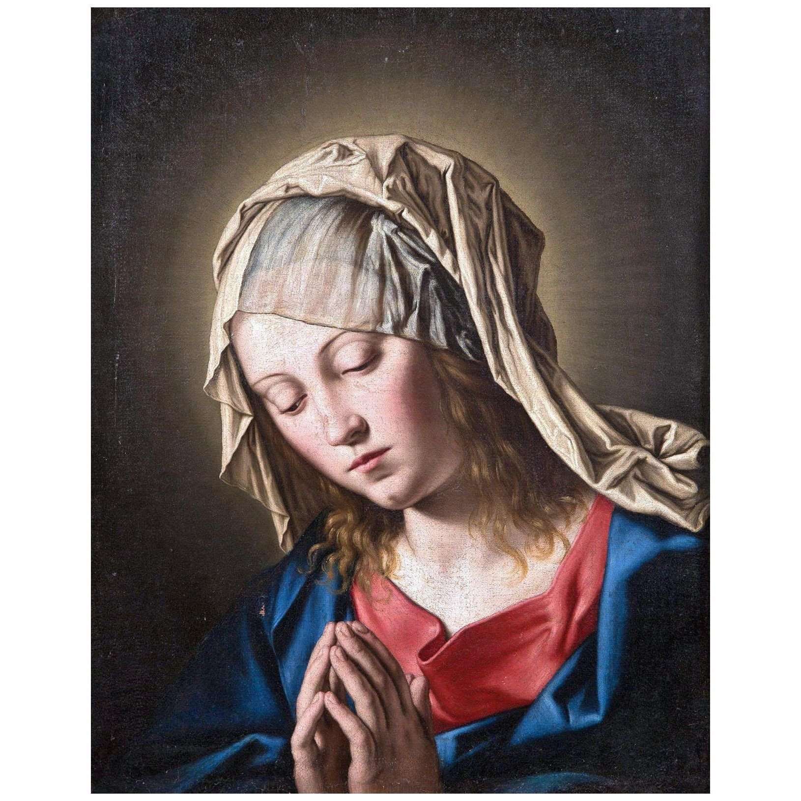  Giovanni Sassoferrato. Madonna. 1645. Hermitage Museum