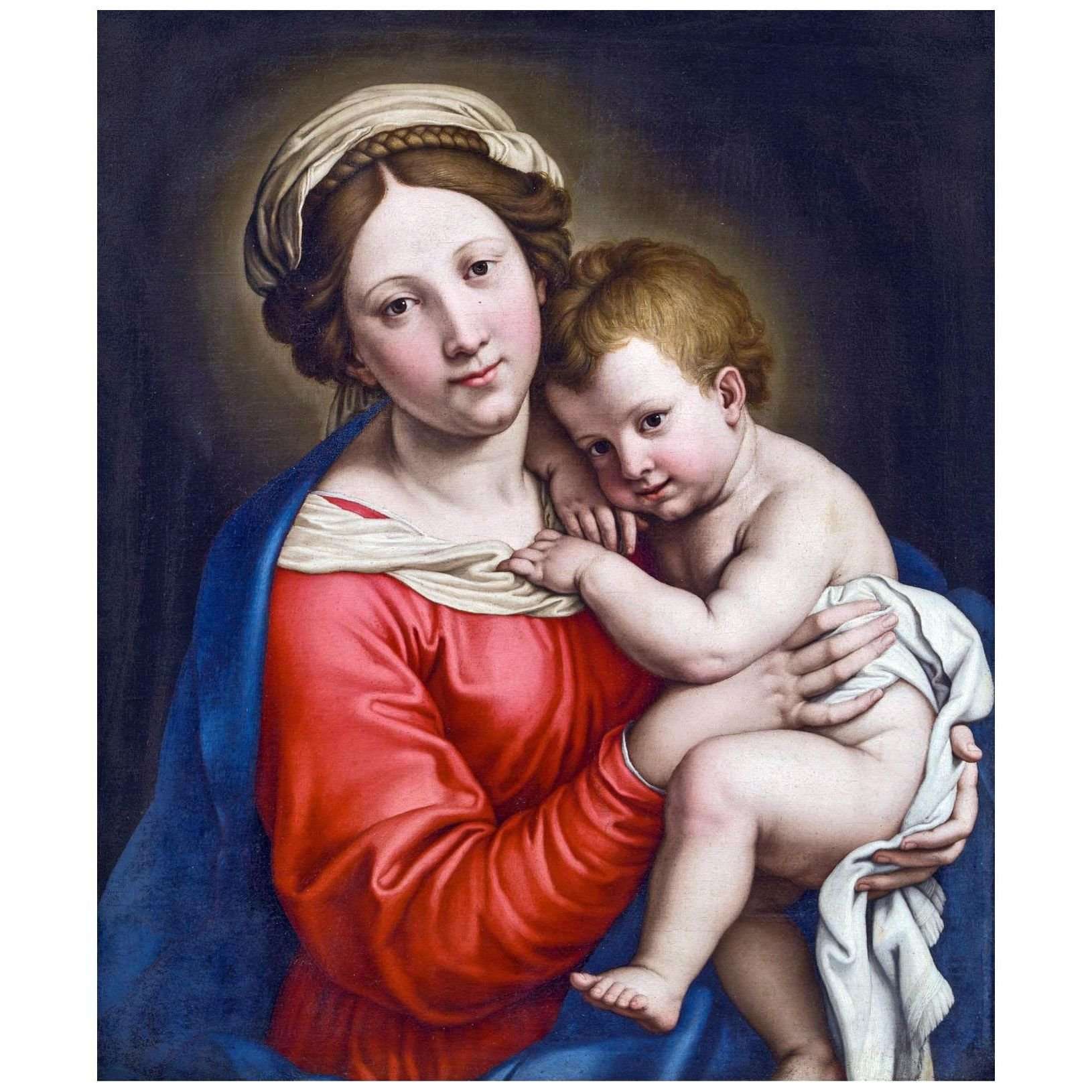  Giovanni Sassoferrato. Madonna col Bambino. 1655. Hermitage Museum
