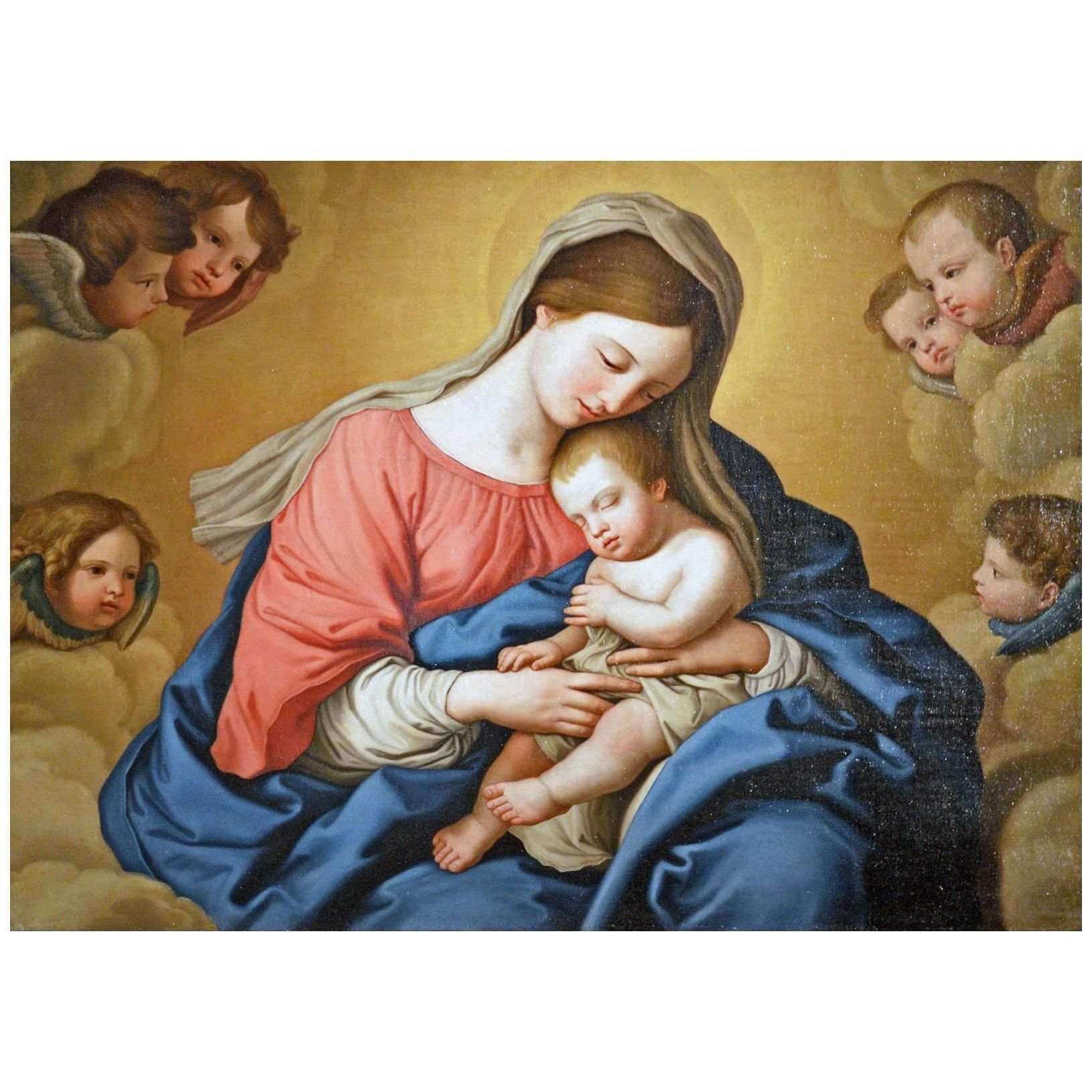  Giovanni Sassoferrato. Madonna con Bambino e Angeli. 1674. Palazzo Barberini Roma