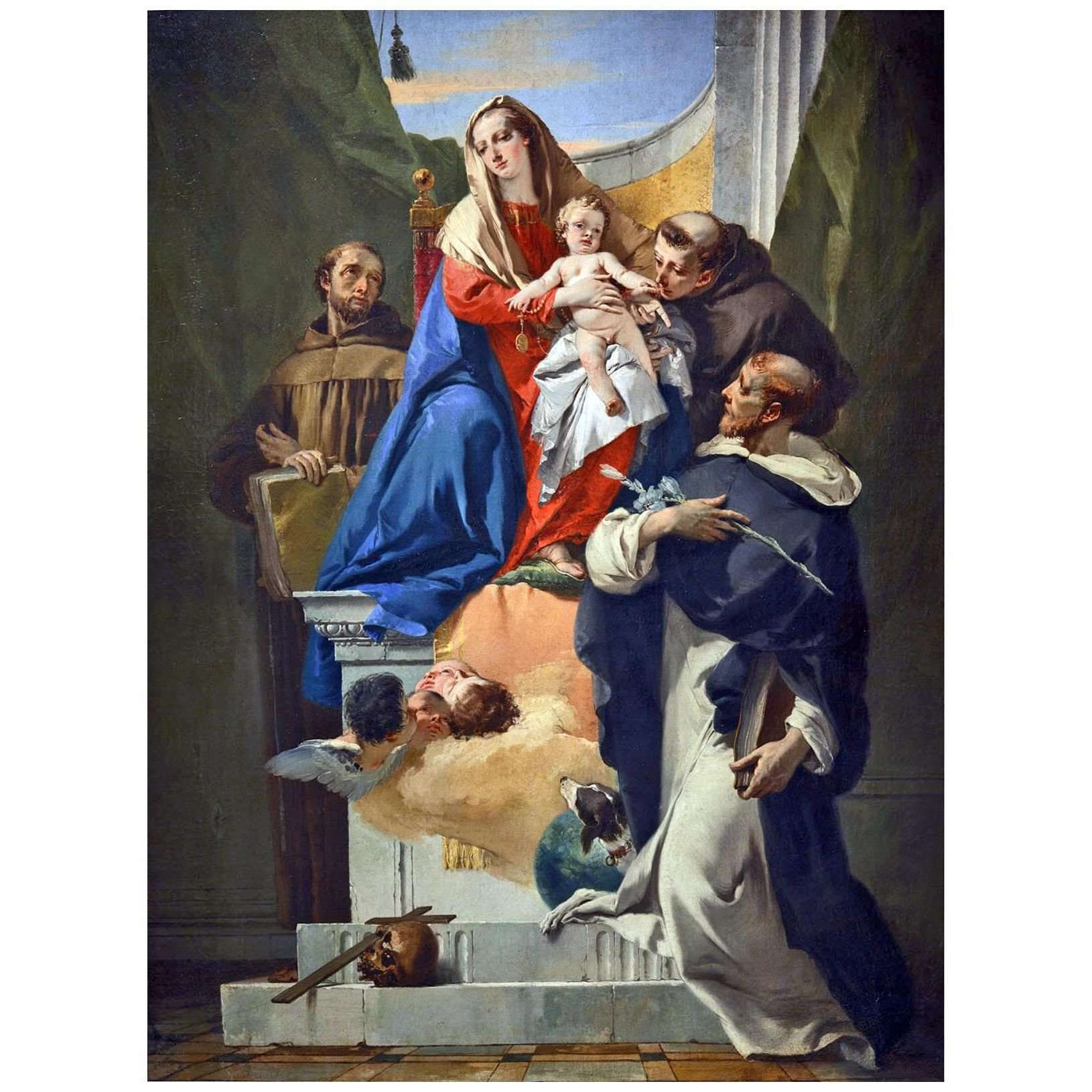   Giovanni Battista Tiepolo. Madonna con Santi. 1730-1735. Pushkin Museum