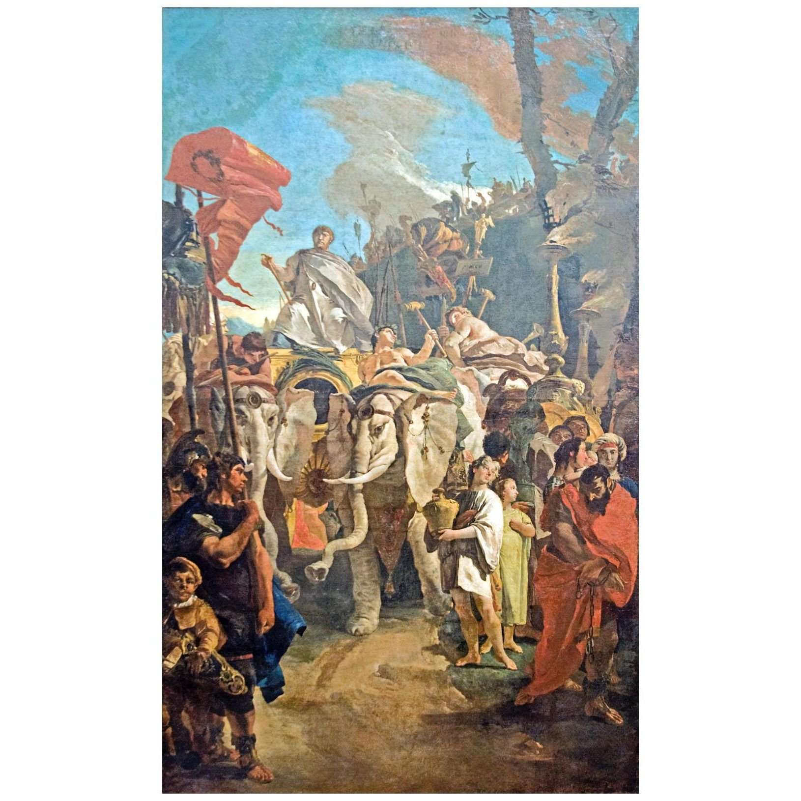   Giovanni Battista Tiepolo. Trionfo di Manio Curio Dentato. 1730. Hermitage