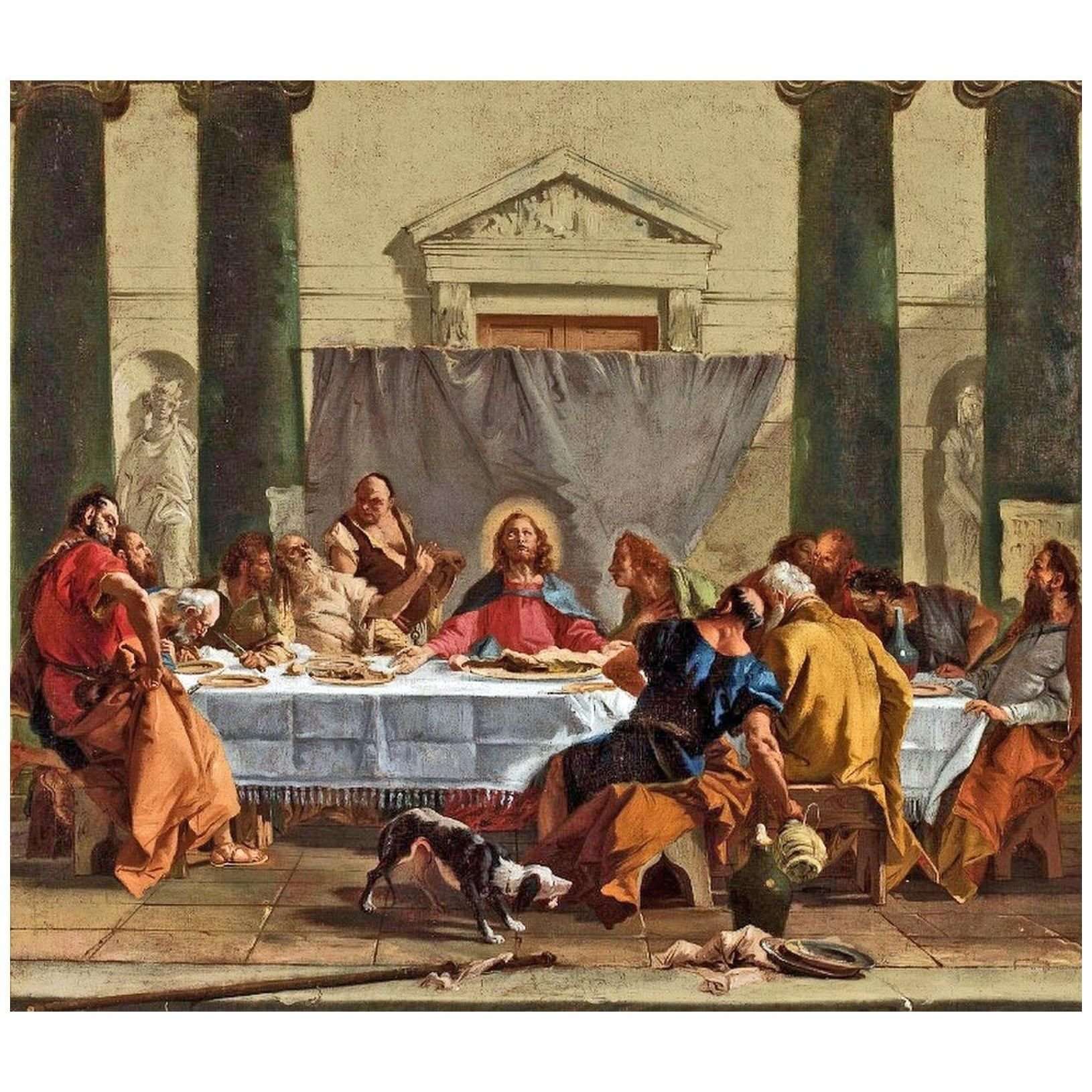   Giovanni Battista Tiepolo. Ultima cena. 1745-1747. Louvre