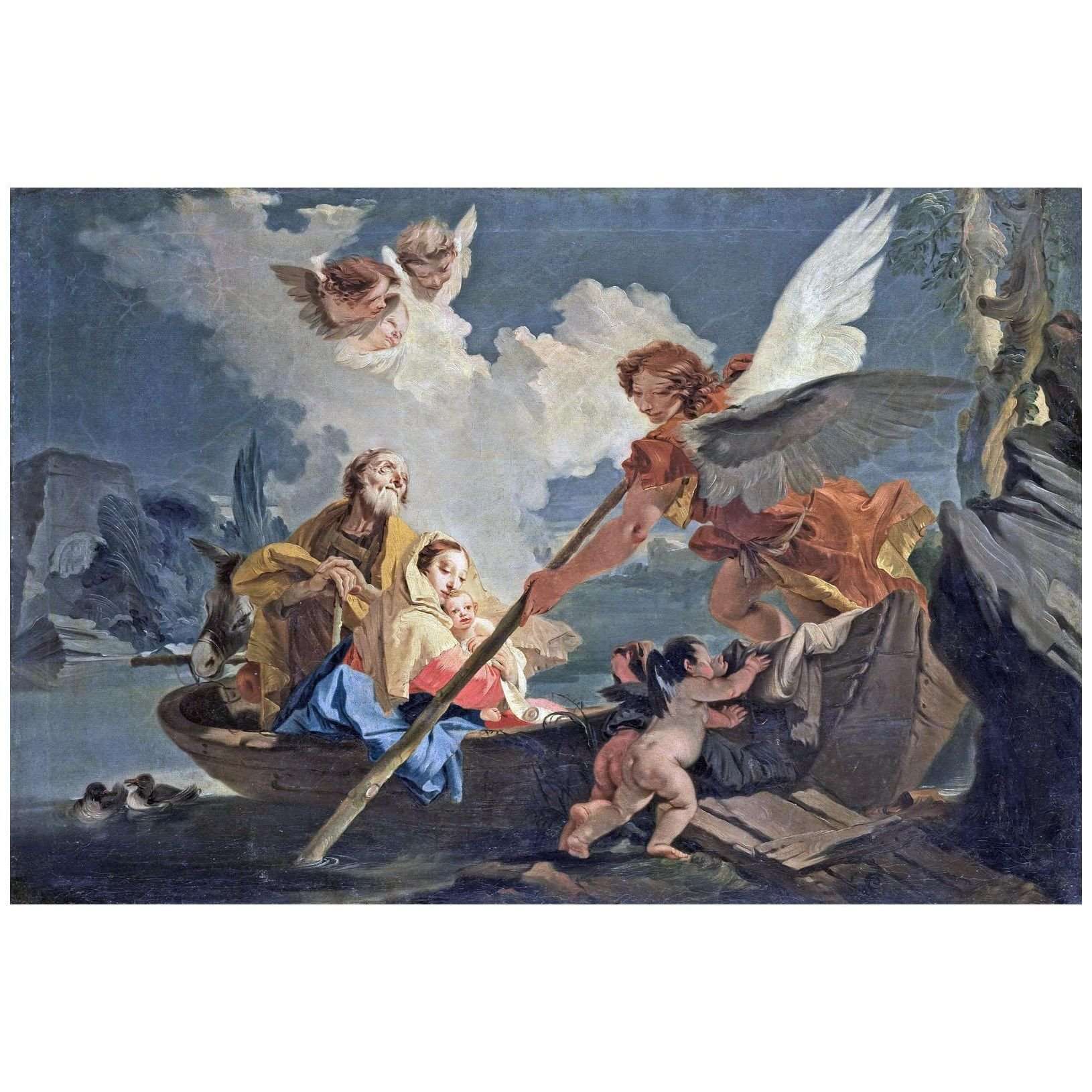   Giovanni Battista Tiepolo. La fuga in Egitto. 1750. Rijksmuseum Amsterdam