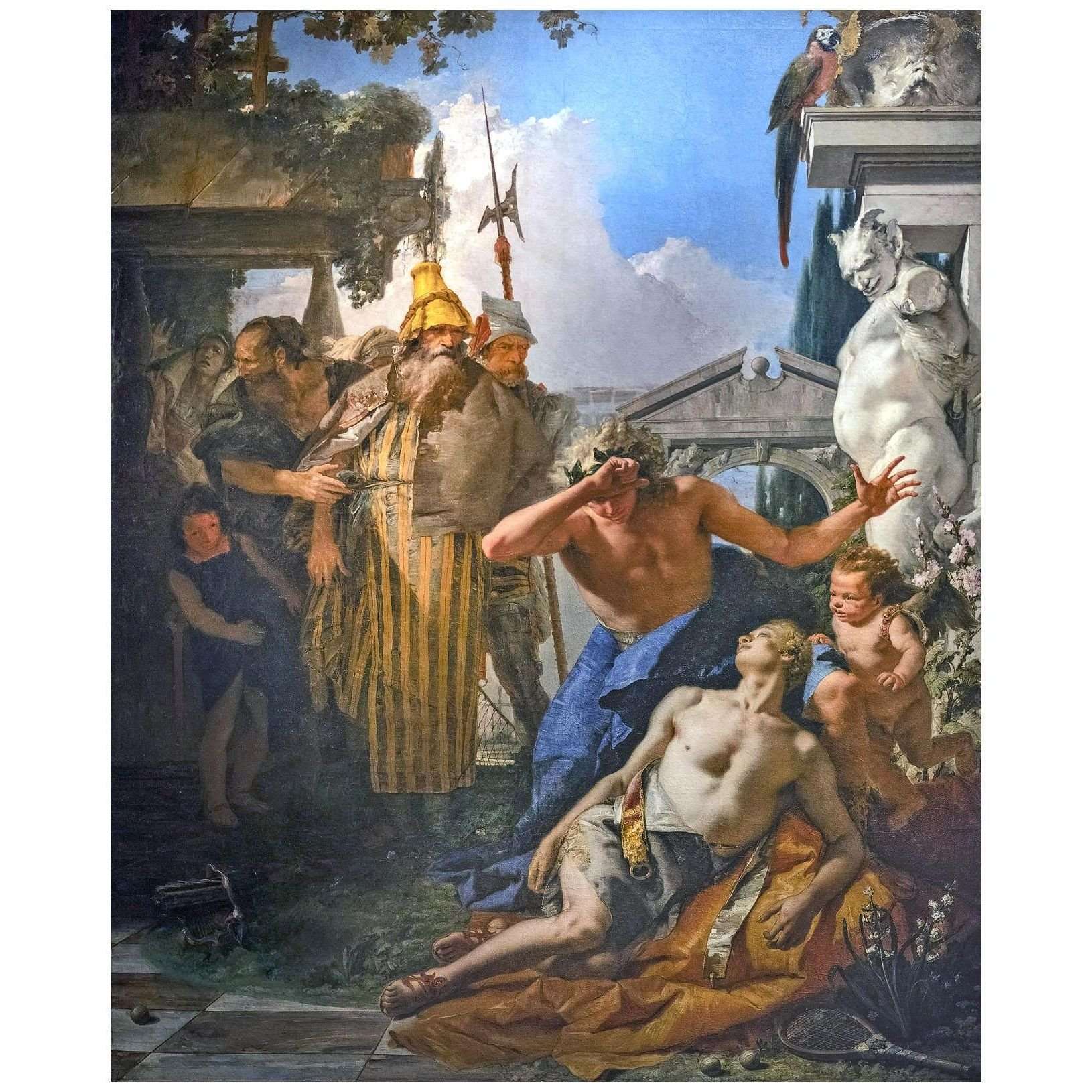   Giovanni Battista Tiepolo. La morte di Giacinto. 1752. Museo Thyssen-Bornemisza Madrid