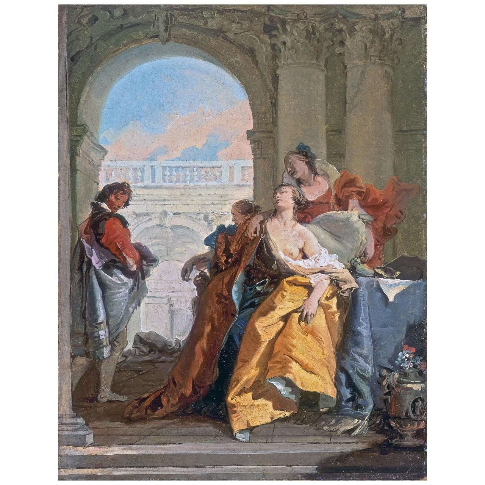   Giovanni Battista Tiepolo. La morte di Sofonisba. 1755. Museo Thyssen-Bornemisza Madrid