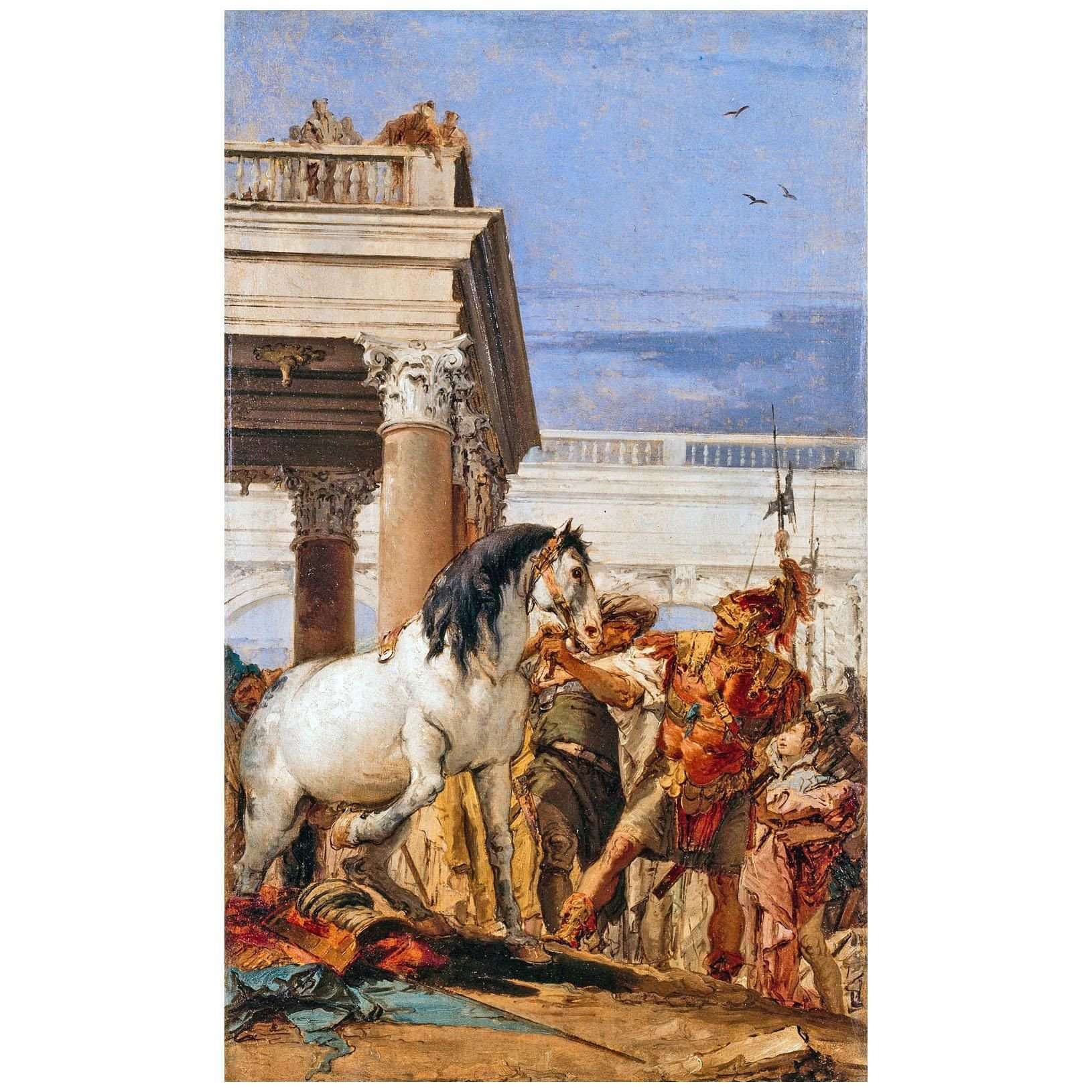   Giovanni Battista Tiepolo. Alessandro e Bucefalo. 1757. Musee de Petit Palais Paris