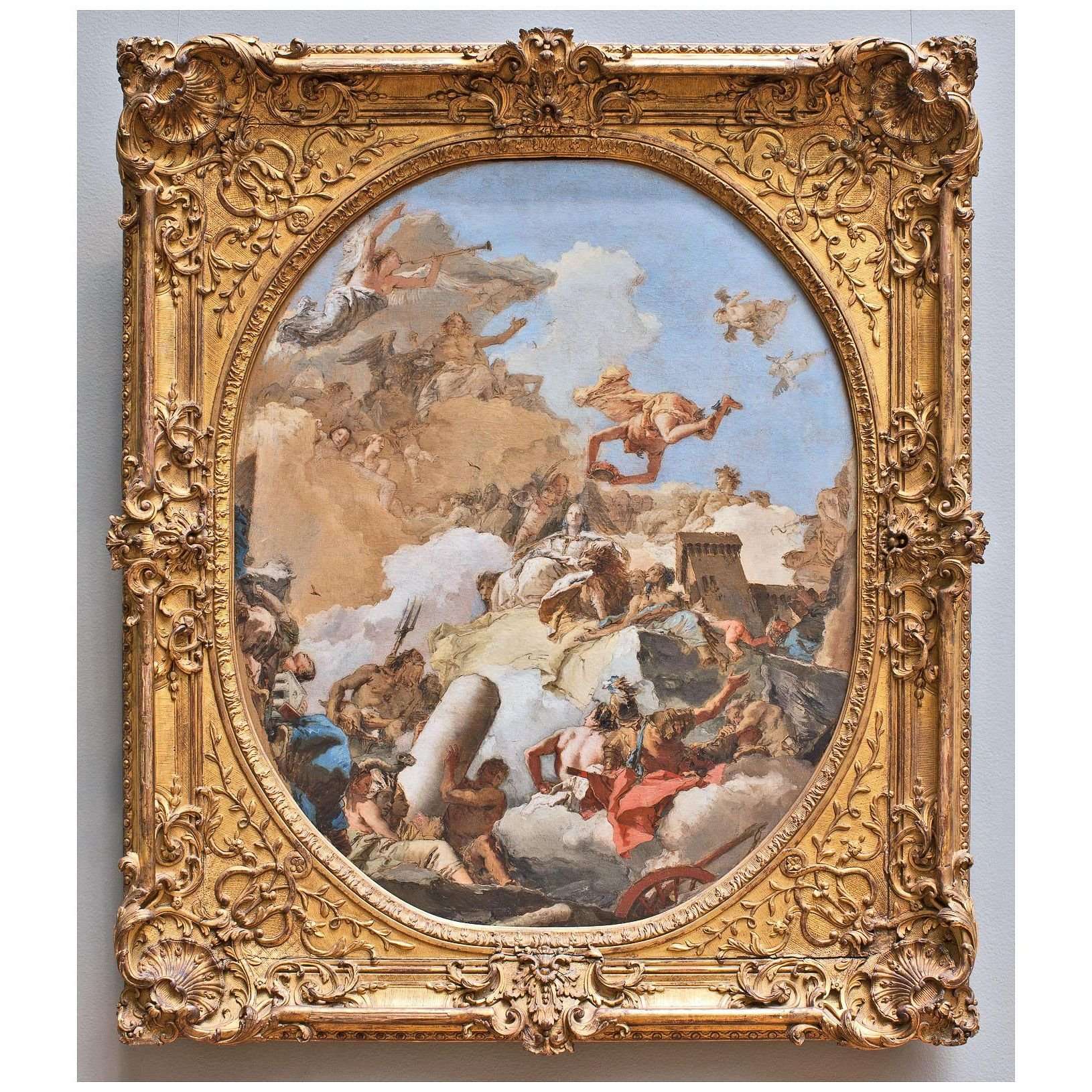   Giovanni Battista Tiepolo. L'apoteosi della monarchia spagnola. 1760-1766. MET NY