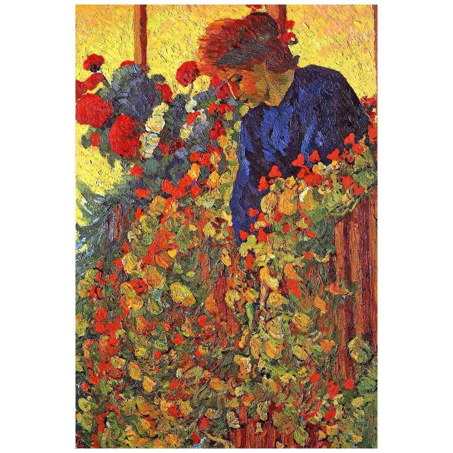  Giovanni Giacometti. Nel giardino. 1910. Musee dArt de Geneve
