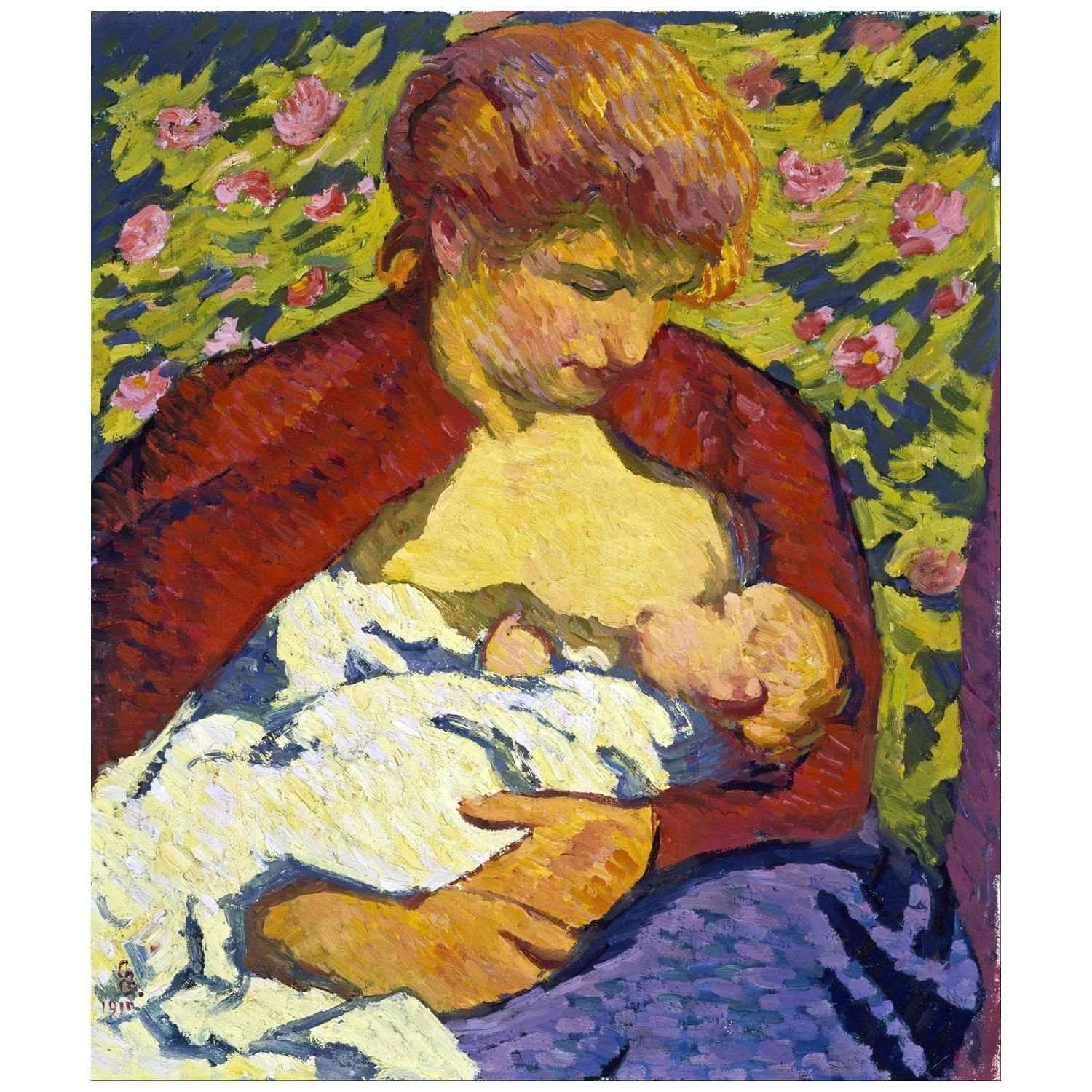  Giovanni Giacometti. Giovane madre. 1910. Museum of Fine Arts Houston