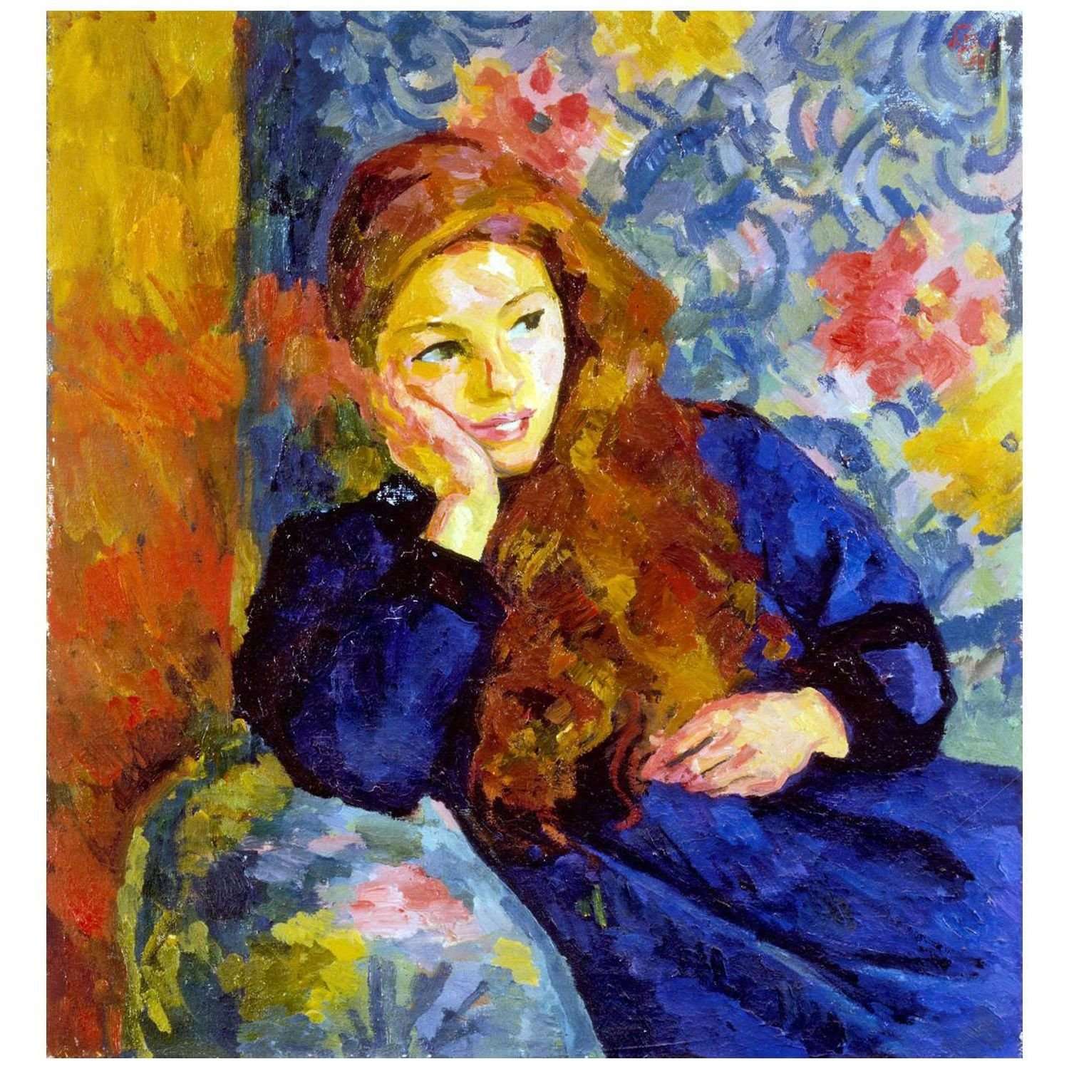  Giovanni Giacometti. Pensierosa. 1913. Private collection
