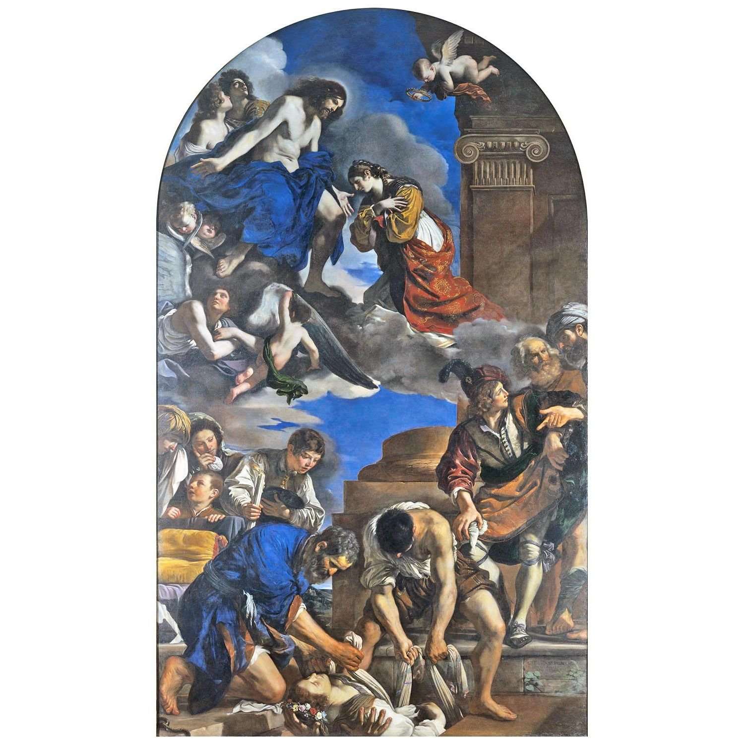  Guercino. Sepoltura e gloria di Santa Petronilla. 1623. Musei Capitolini Roma