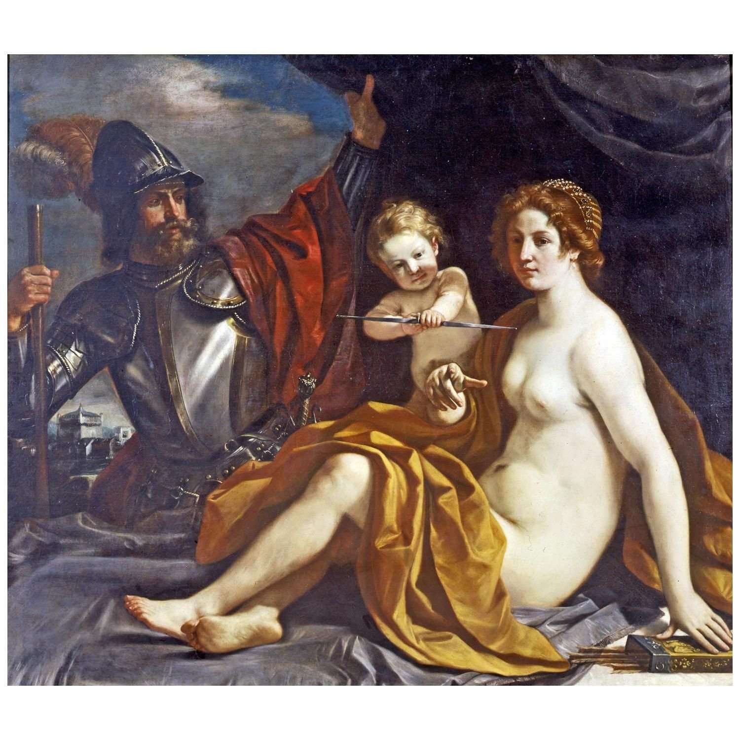  Guercino. Marte con Venere e Cupido. 1633. Galleria Estense Modena