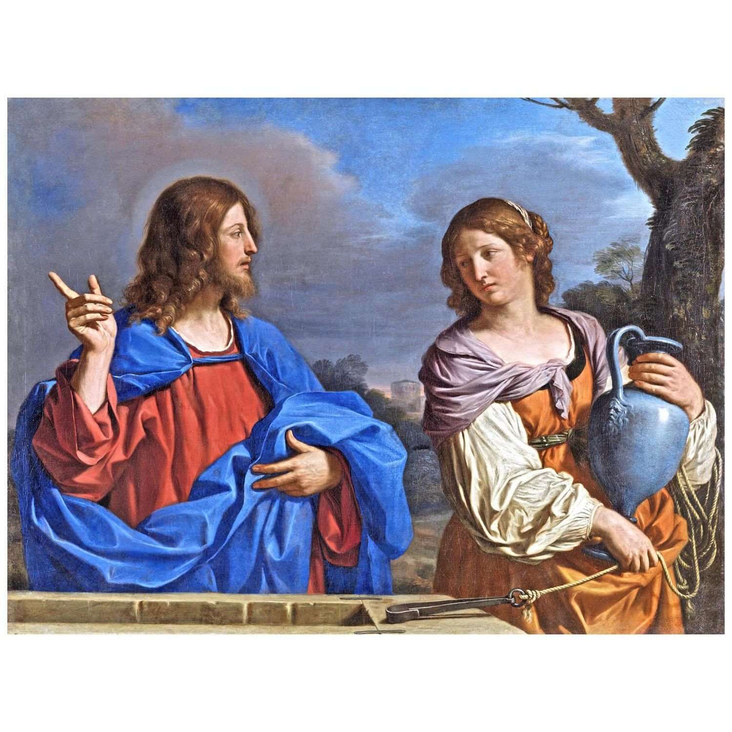  Guercino. Cristo e la donna di Samaria. 1641. Museo Thyssen-Bornemisza Madrid