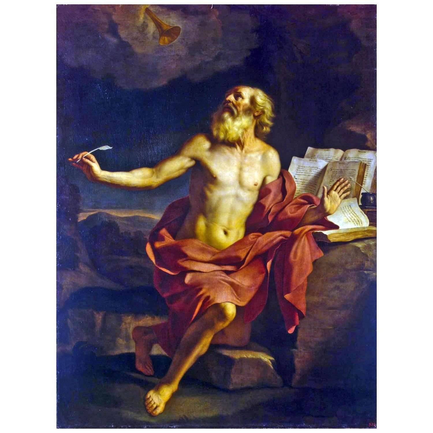  Guercino. San Girolamo nel deserto. 1650. Hermitage Museum