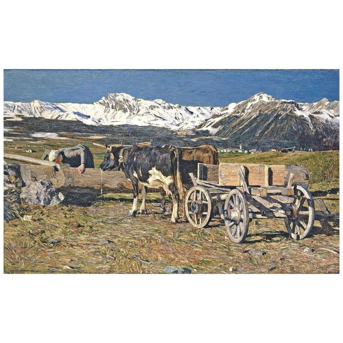  Giovanni Segantini. Vacche aggiogate. 1888. Kunstmuseum Basel