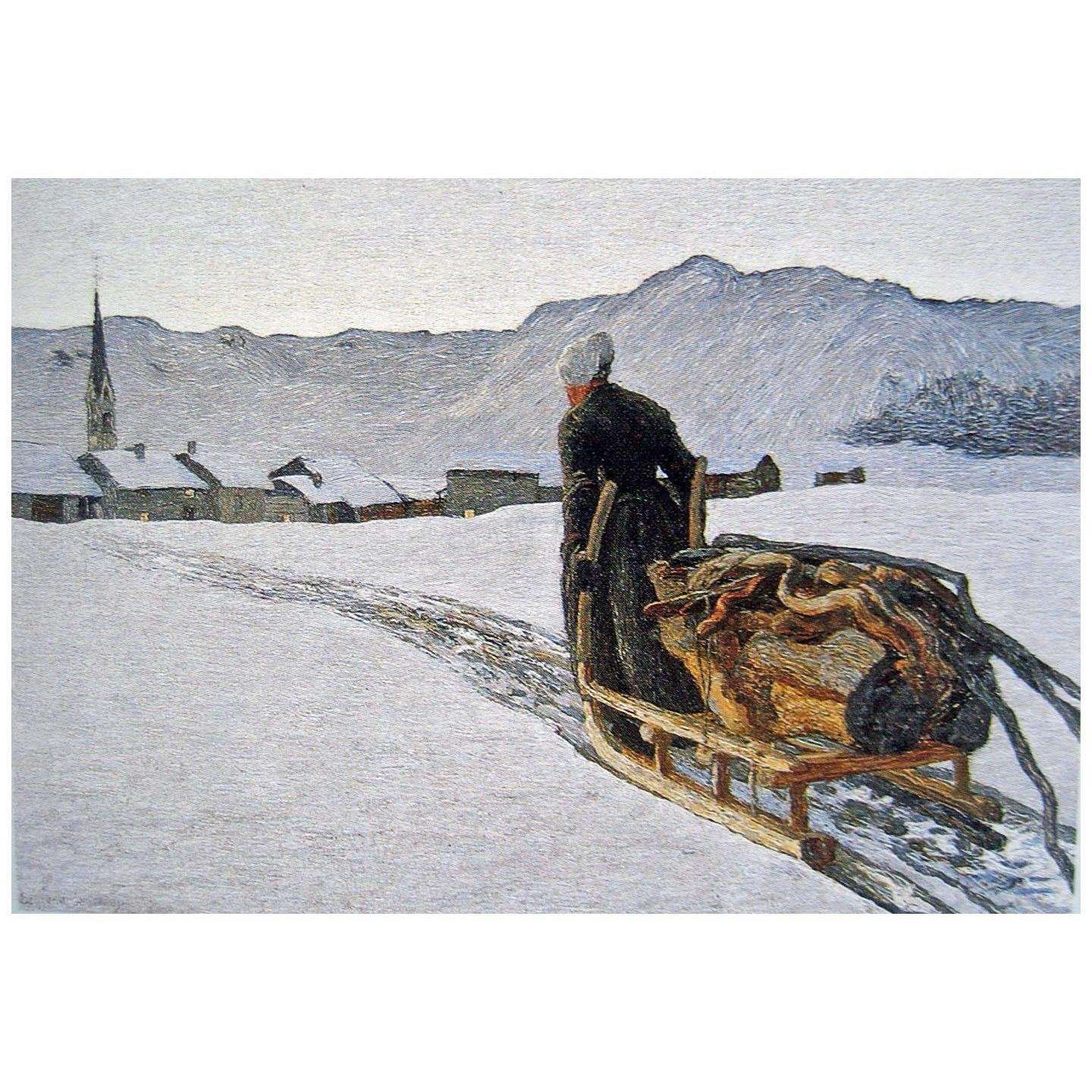  Giovanni Segantini. Ritorno dal bosco. 1890. Segantini Museum St. Moritz