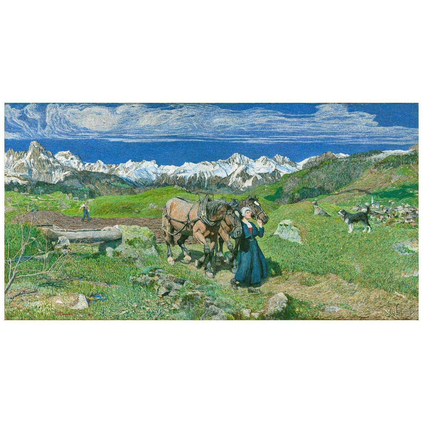  Giovanni Segantini. Primavera nelle alpi. 1897. Getty Museum Loa Angeles