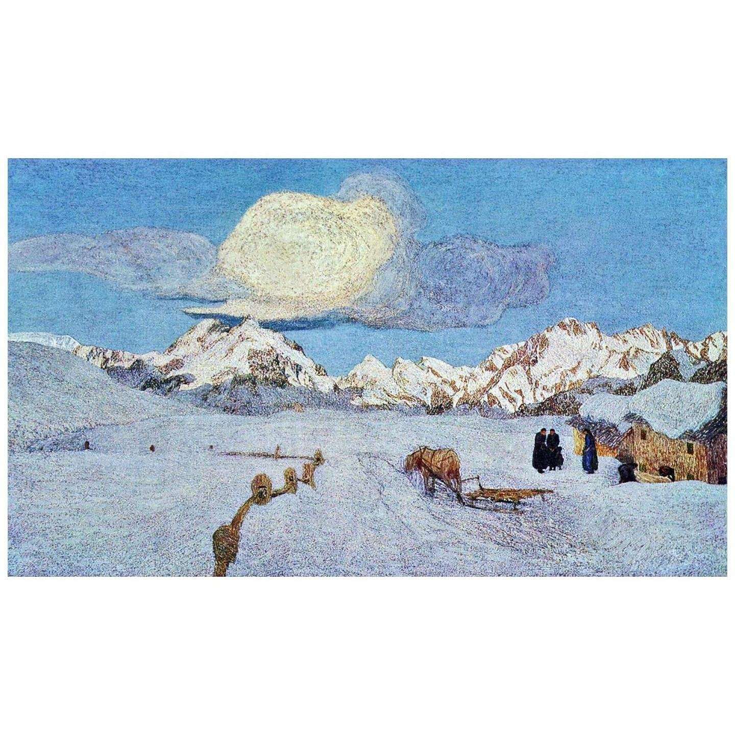 Giovanni Segantini. Alpen-Triptychon: Vergehen. 1898. Segantini Museum St. Moritz