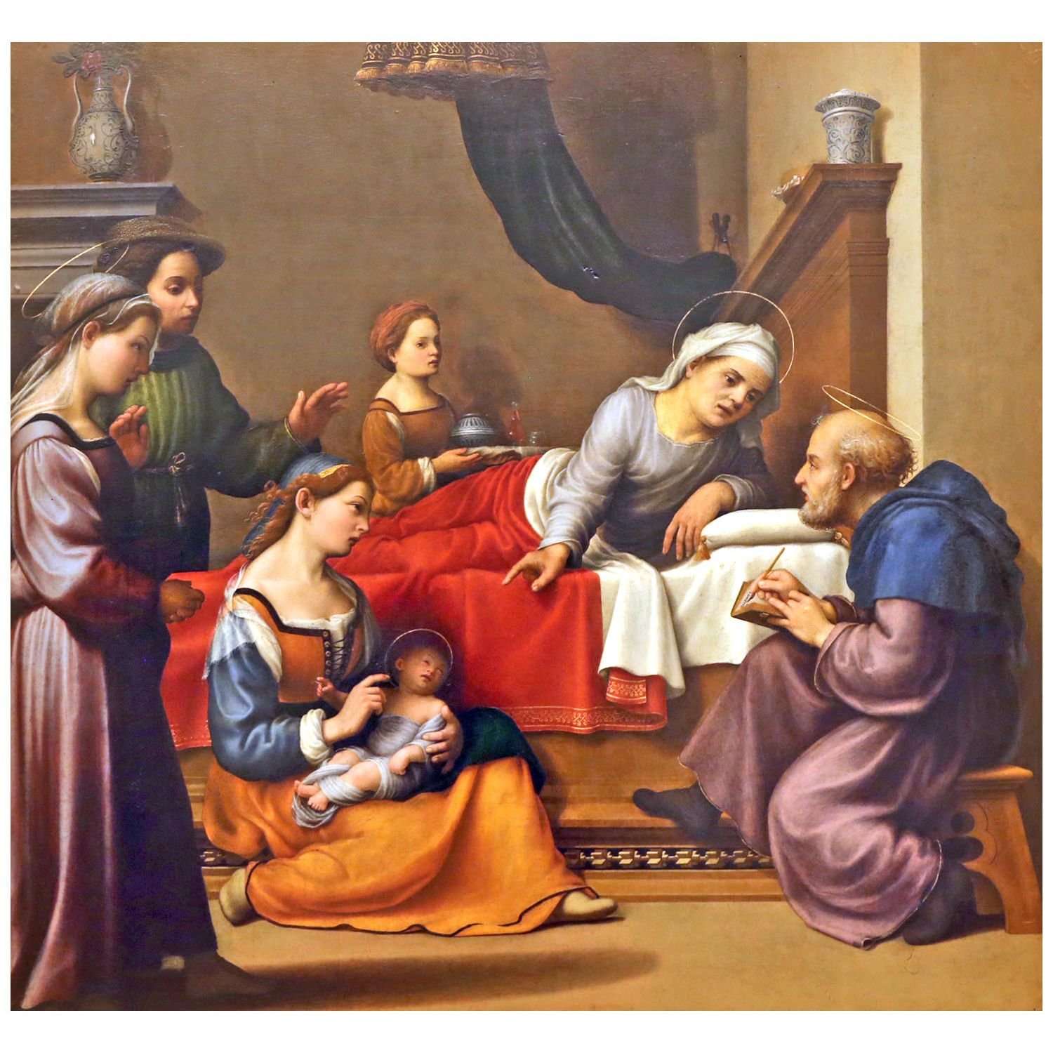  Giuliano Bugiardini. Nascita del Battista. 1517. Palazzo dei Musei Modena