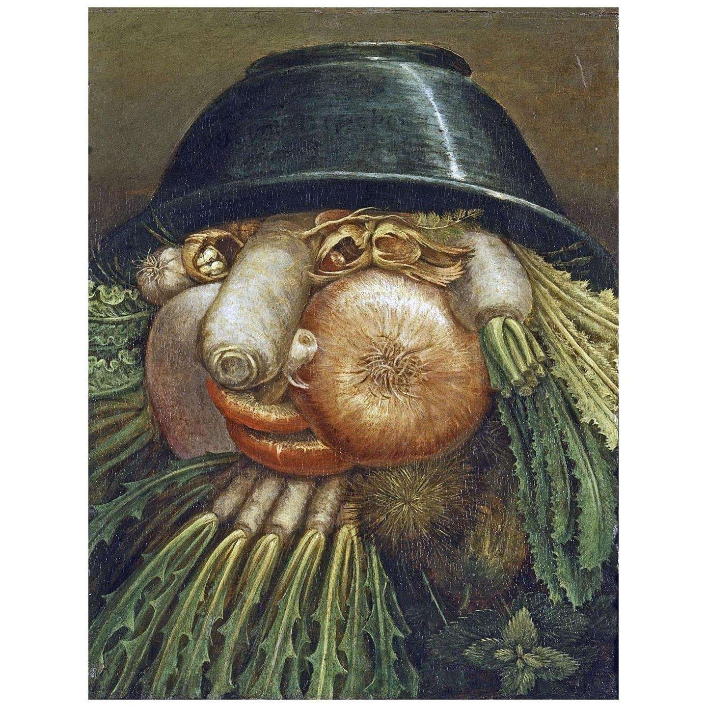  Giuseppe Arcimboldo. Ritratto con verdure. 1587. Museo Ala Ponzone Cremona
