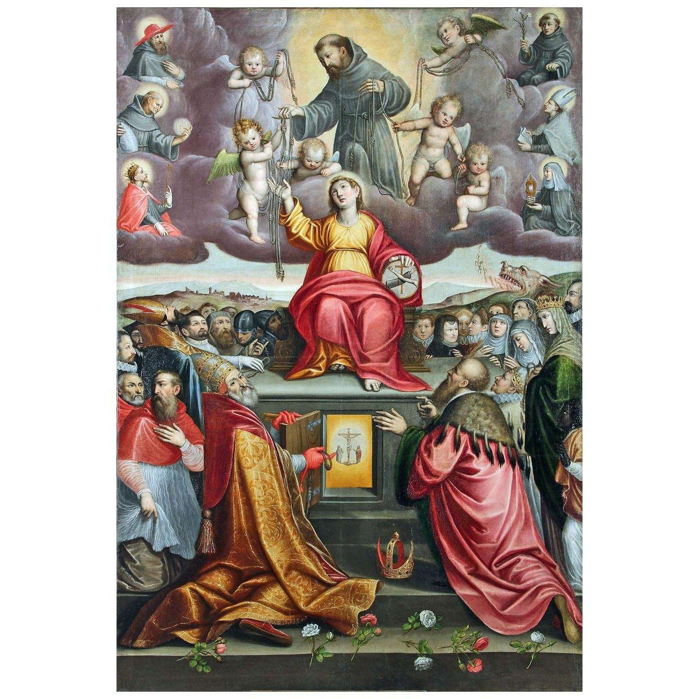  Guglielmo Caccia. Allegoria Francascana. 1593. Chiesa di San Francesco, Moncalvo