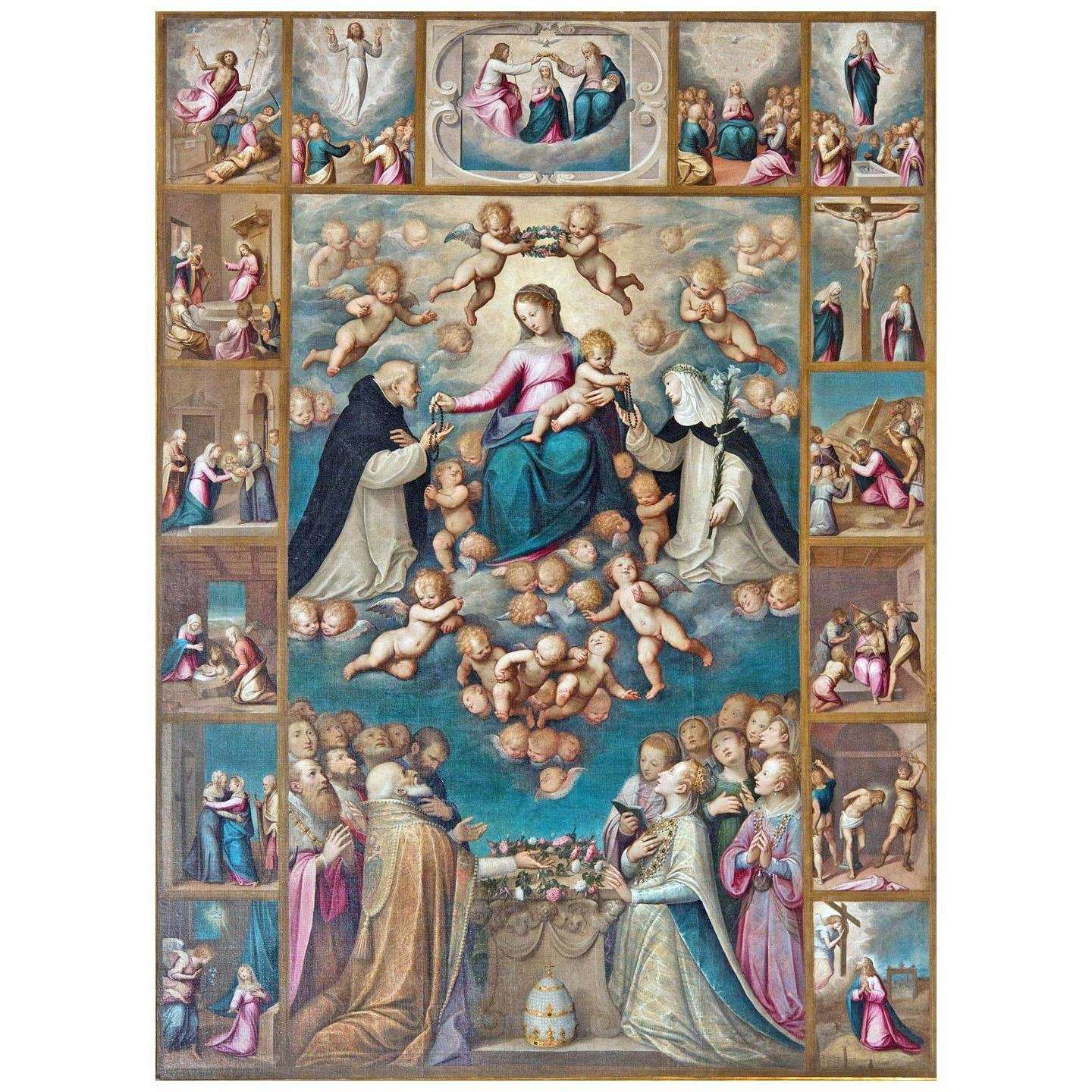  Guglielmo Caccia. Madonna del Rosario. 1606. Chiesa di San Domenico, Chieri