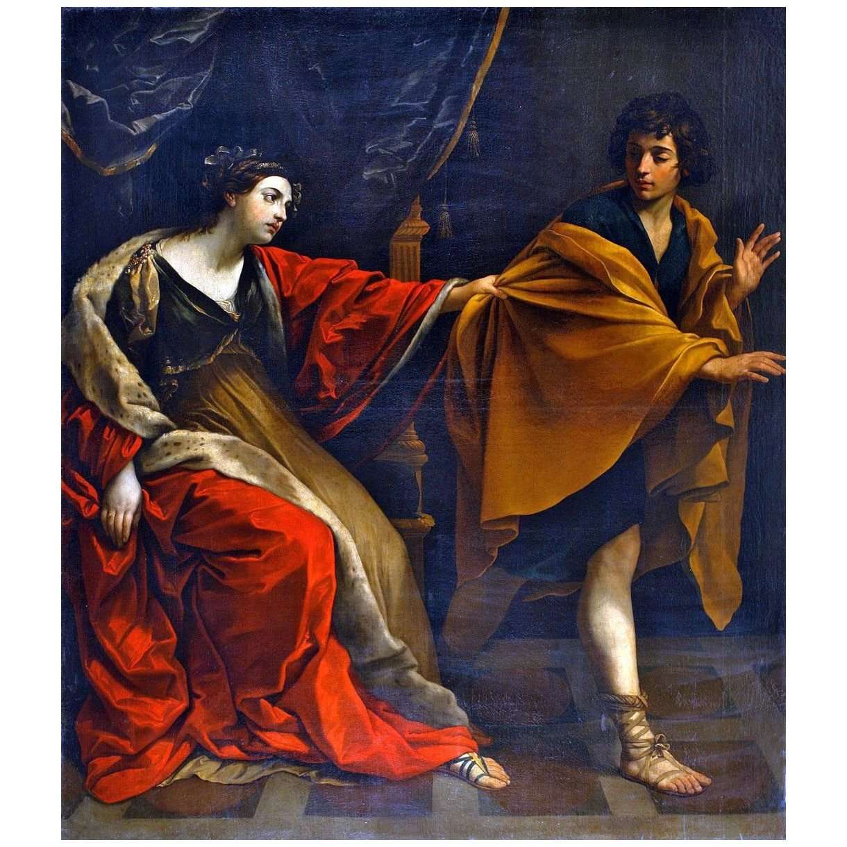  Guido Reni. Giuseppe e la moglie di Potifar. 1626. Pushkin Museum