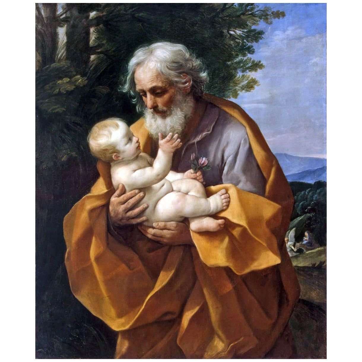  Guido Reni. San Giuseppe e Cristo Bambino. 1635-1636. Hermitage