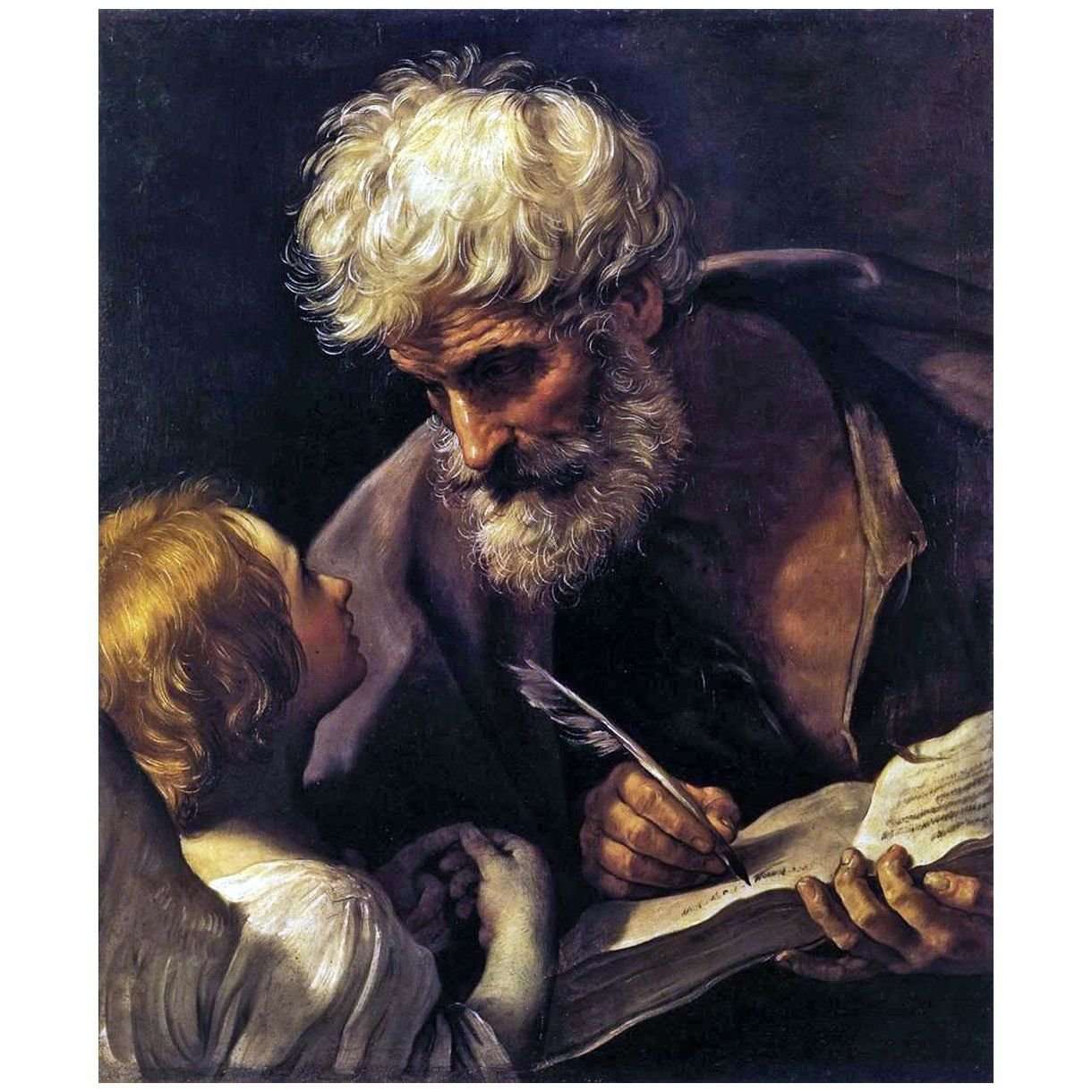  Guido Reni. San Matteo e l'Angelo. 1635-1640. Musei Vaticani