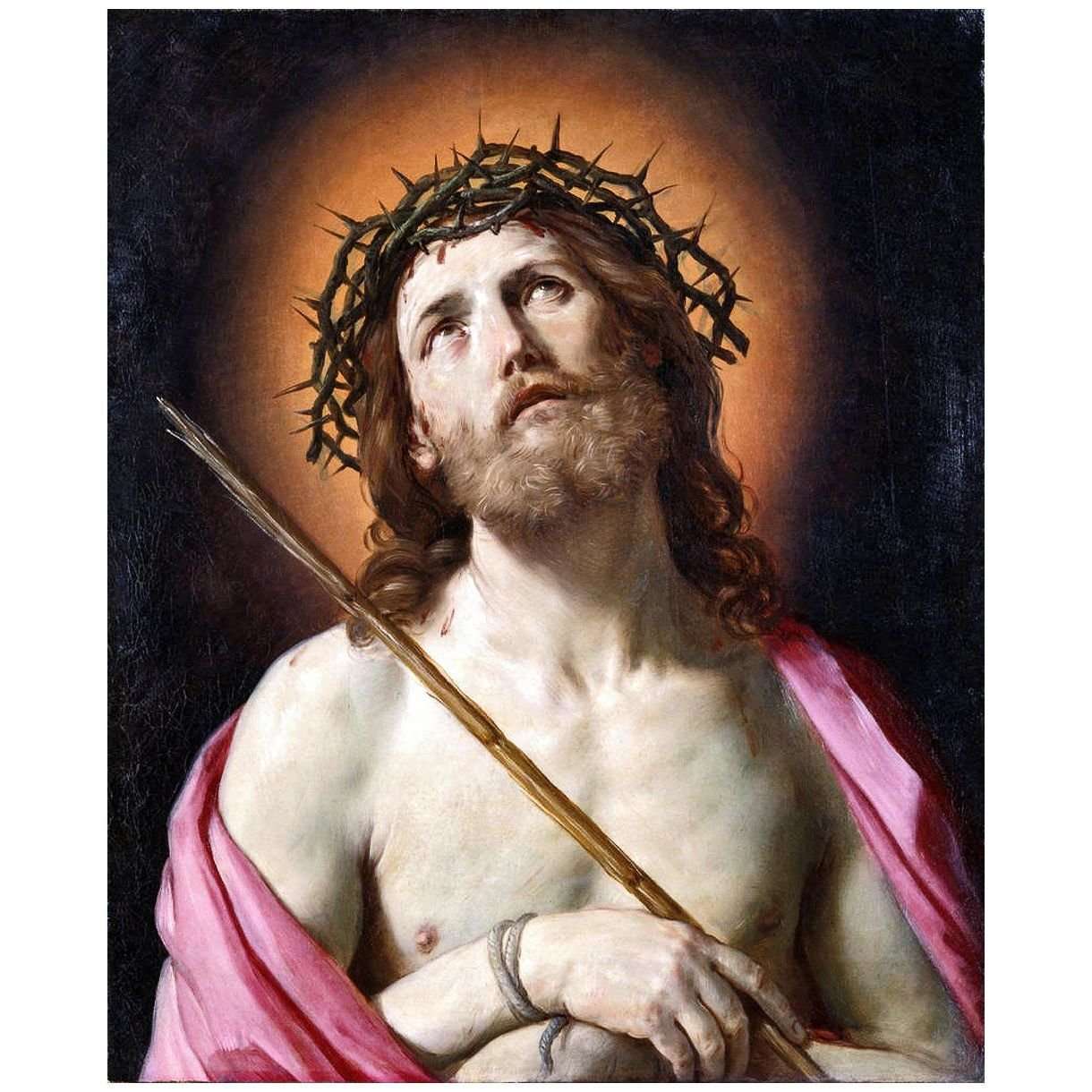  Guido Reni. Cristo nella corona di spine. 1639-1640. Gemaldegalerie Dresden