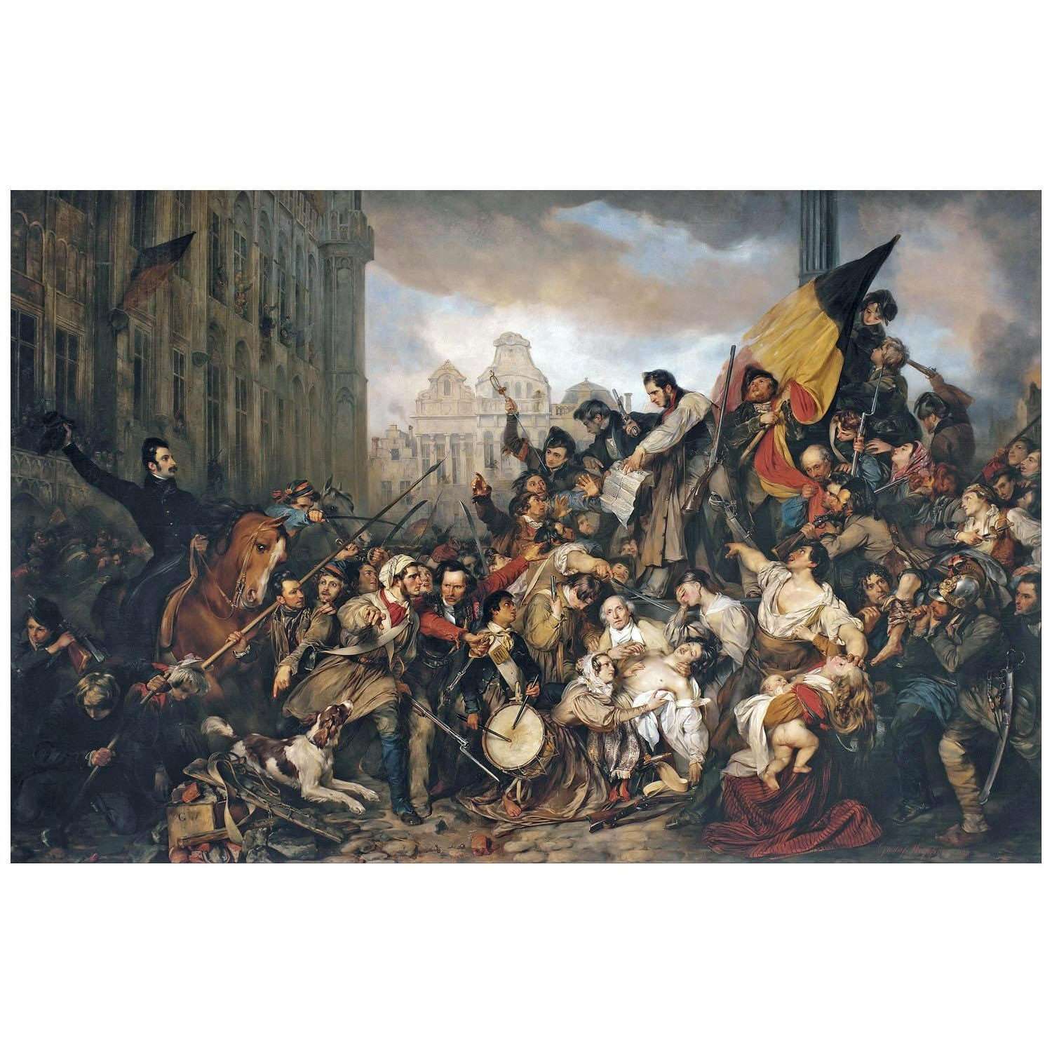  Gustave Wappers. Episode of the September 1830. 1835. KMSKB Brussels