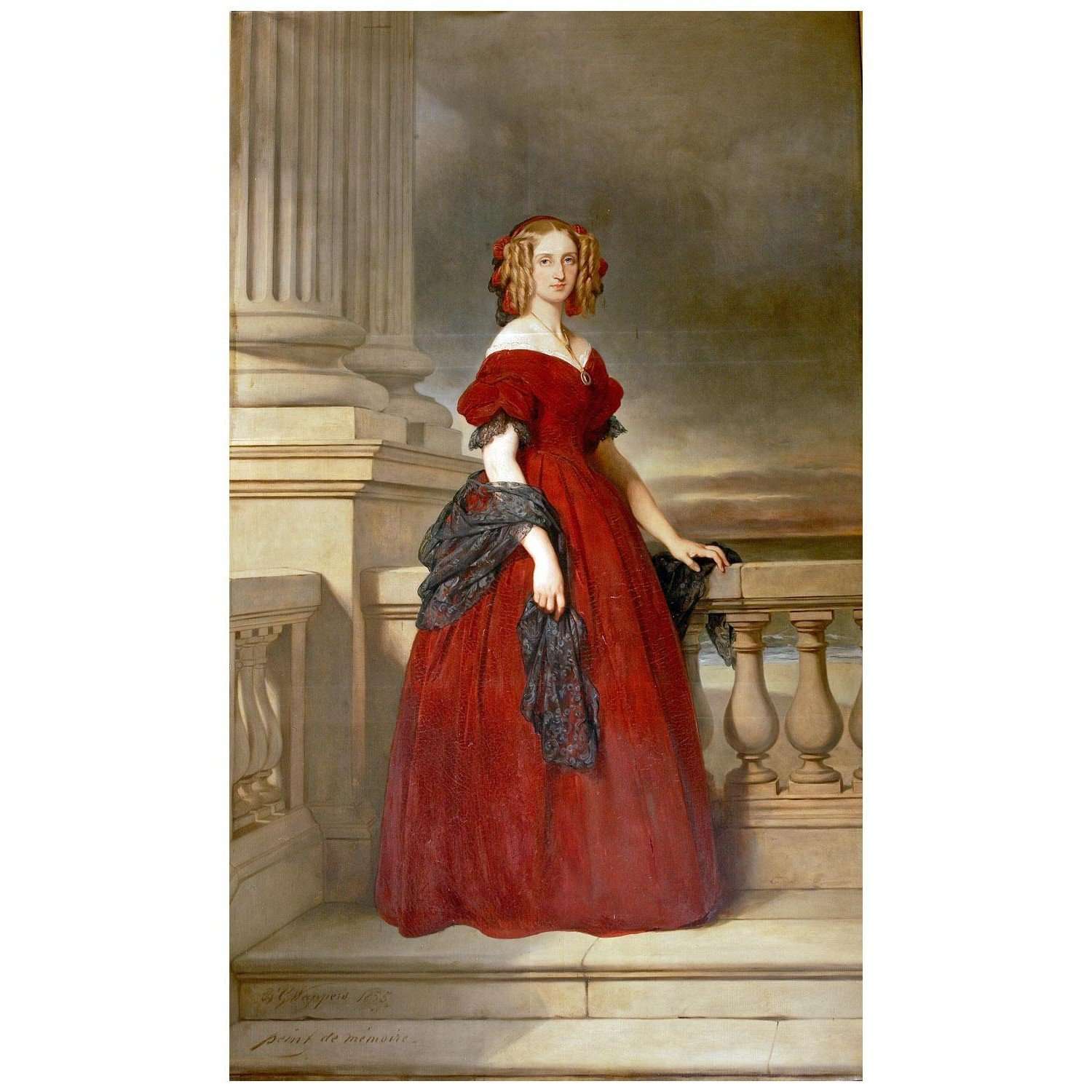  Gustave Wappers. Marie-Louise, Queen of the Belgian. 1855. Antwerp City Hall