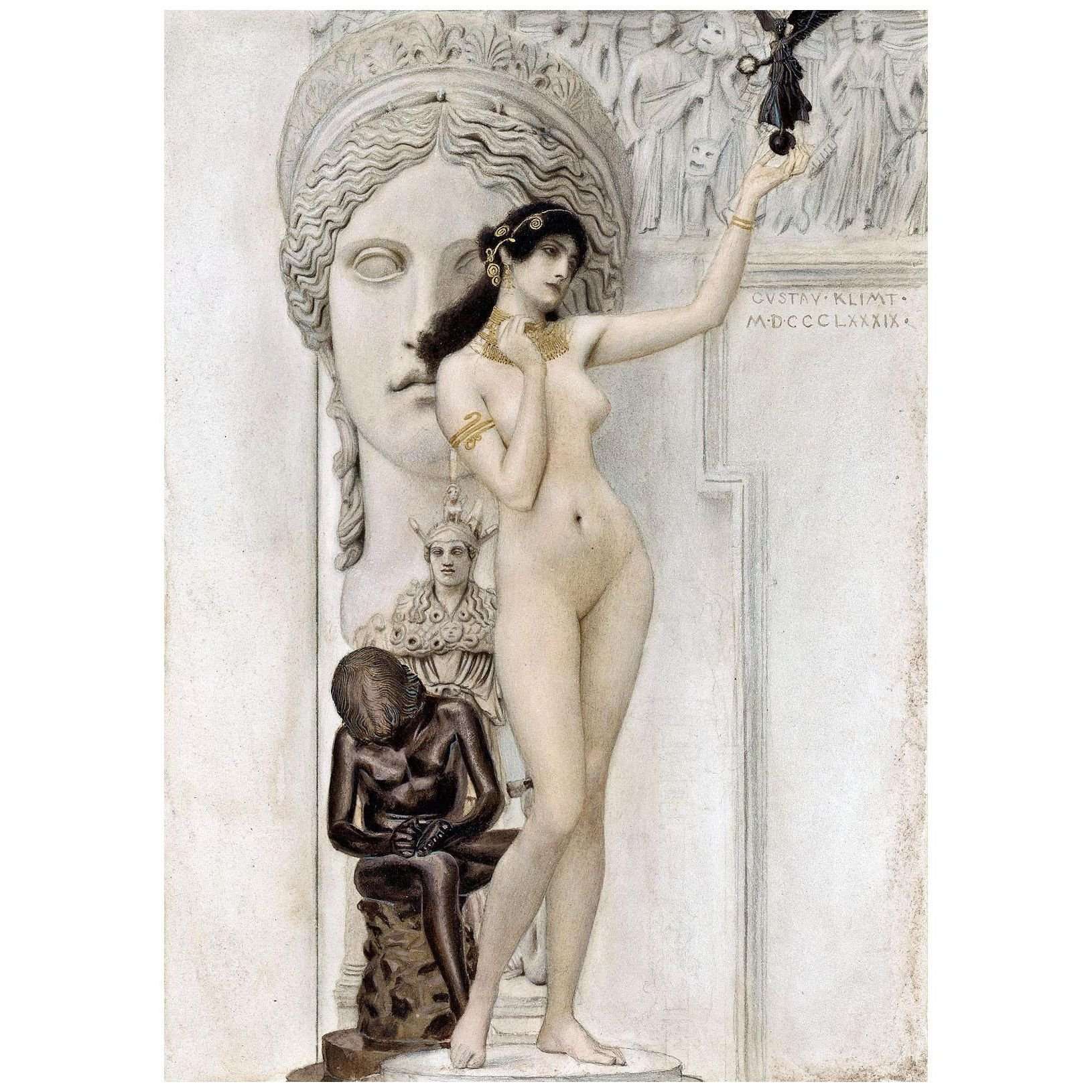  Gustav Klimt. Allegorie der Skulptur. 1889. MAK Wien