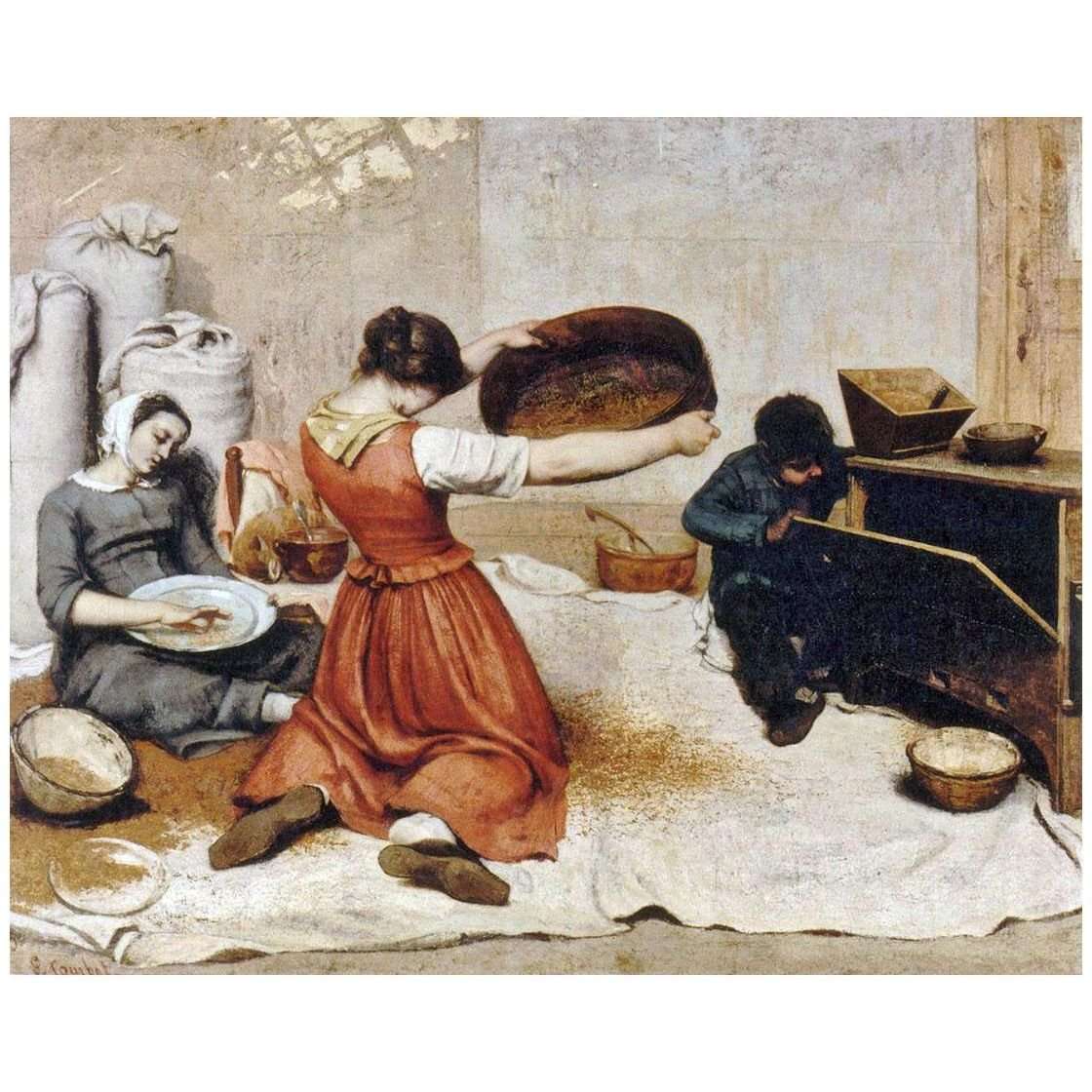  Gustave Courbet. Bonjour, Monsieur Courbet. 1854. Musee Fabre Montpellier